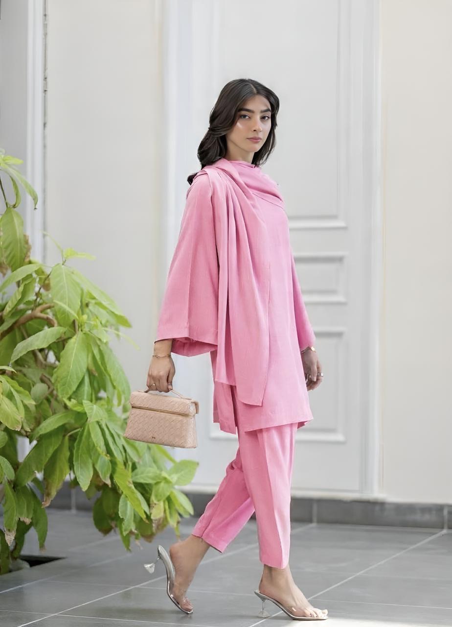 irish linen Co Ord Sets in Pink