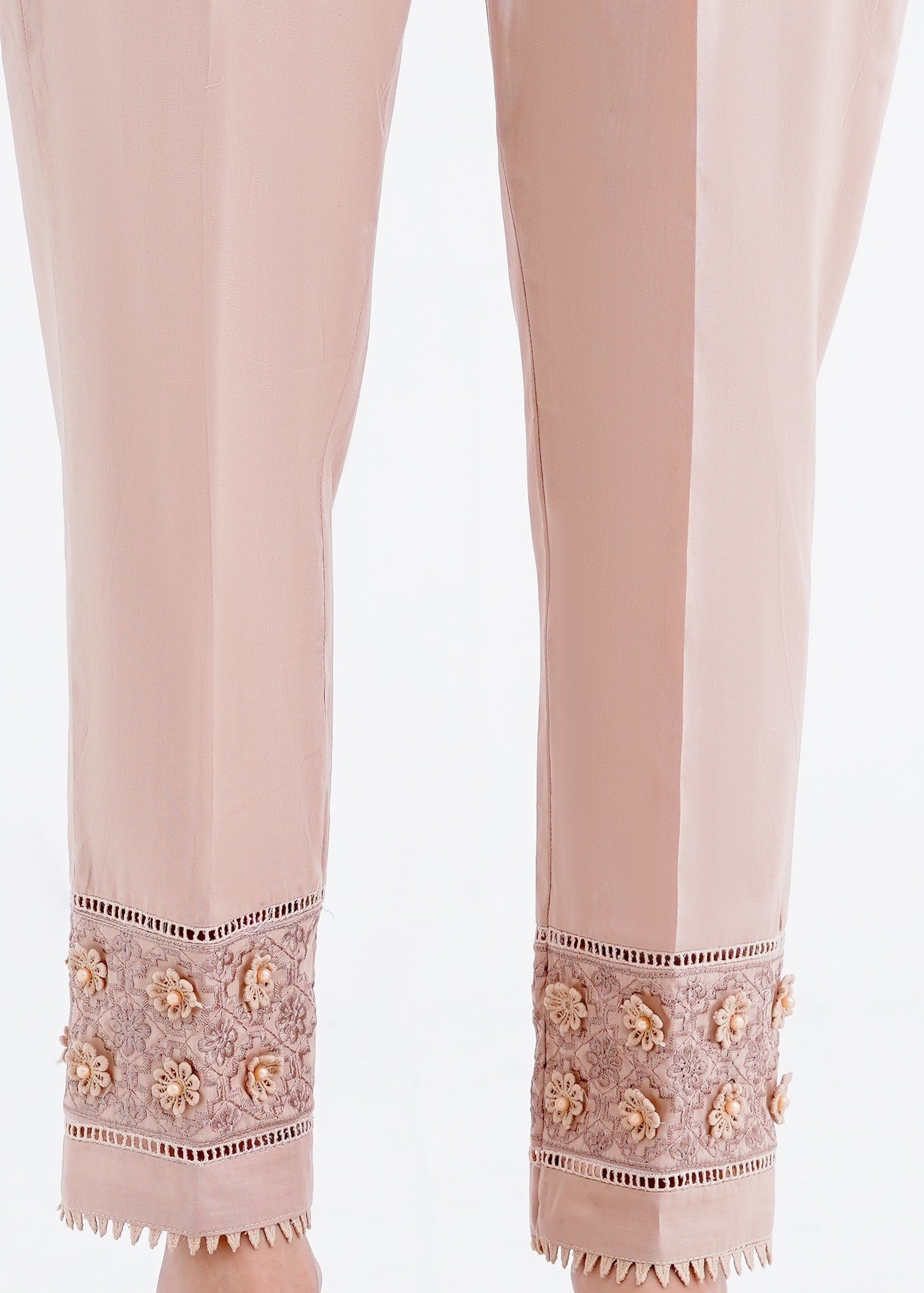 cotton Trousers in Beige