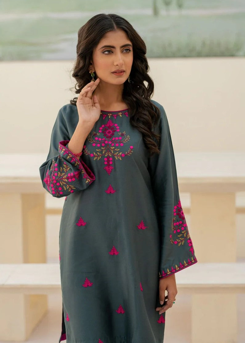 cotail Kurta Set in Grey