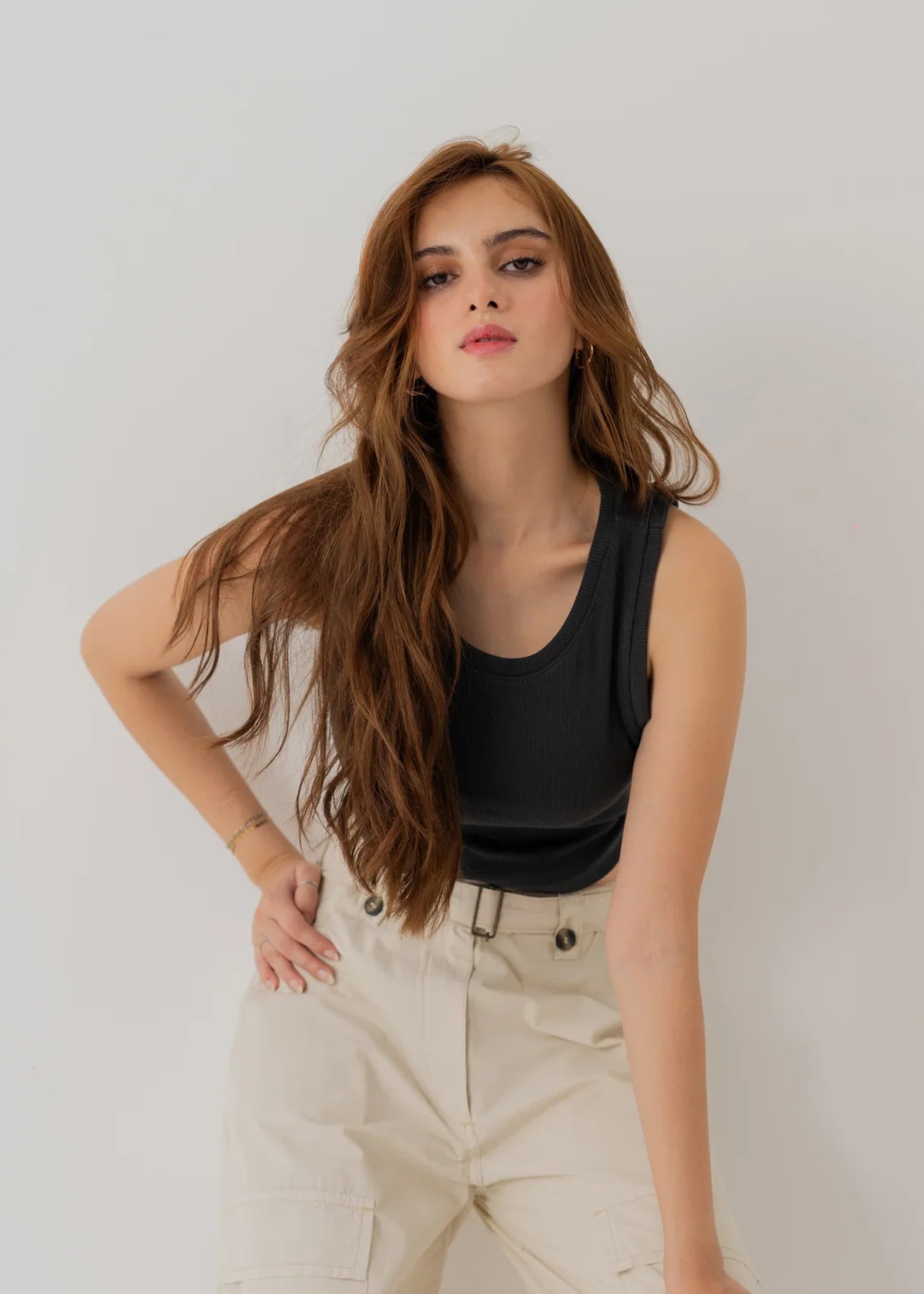 cotton Blouse in Black