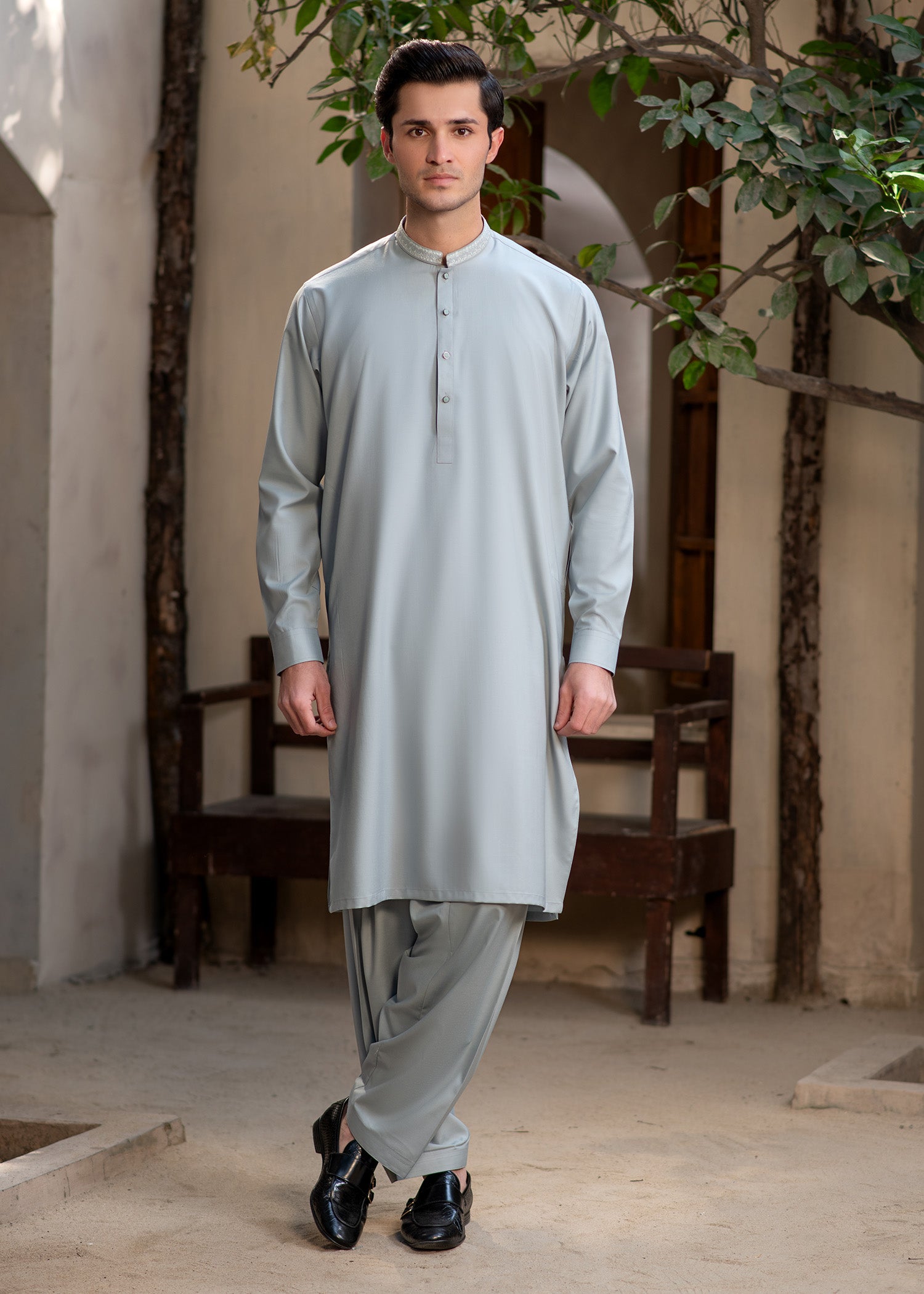 wash & wear Shalwar Kameez in Pastel green