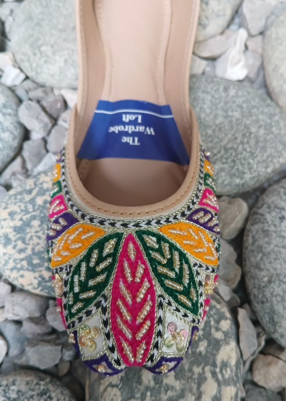 Khussa in Multi by - High Quality Women Khussa QST3449