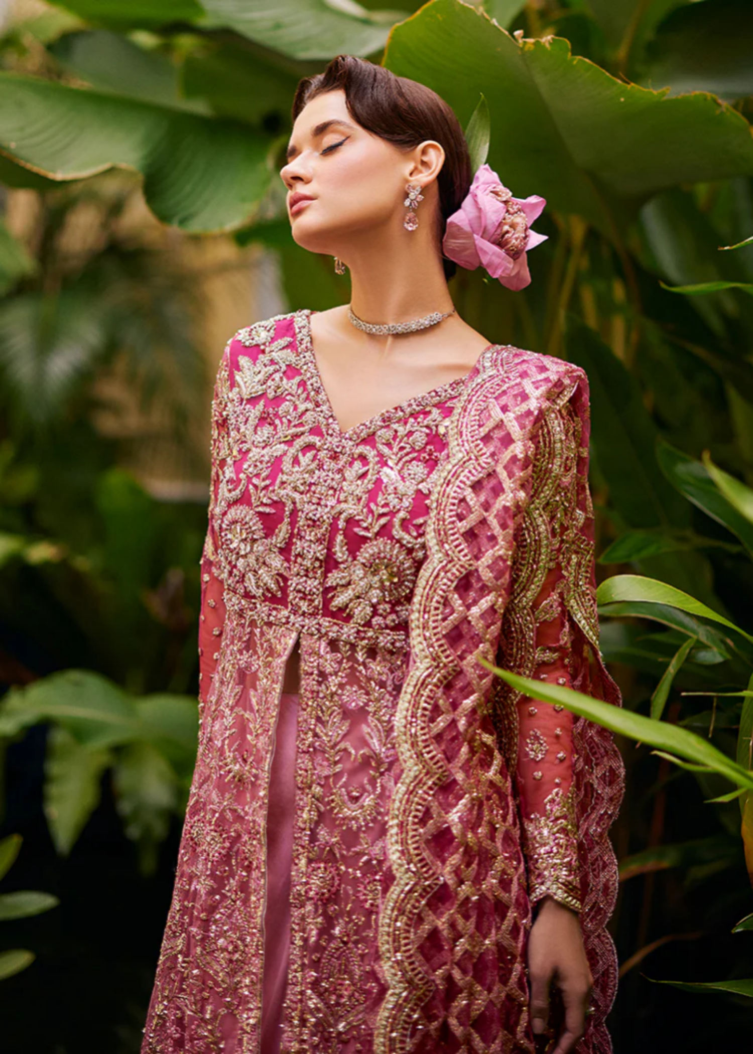 net Unstitched in Magenta