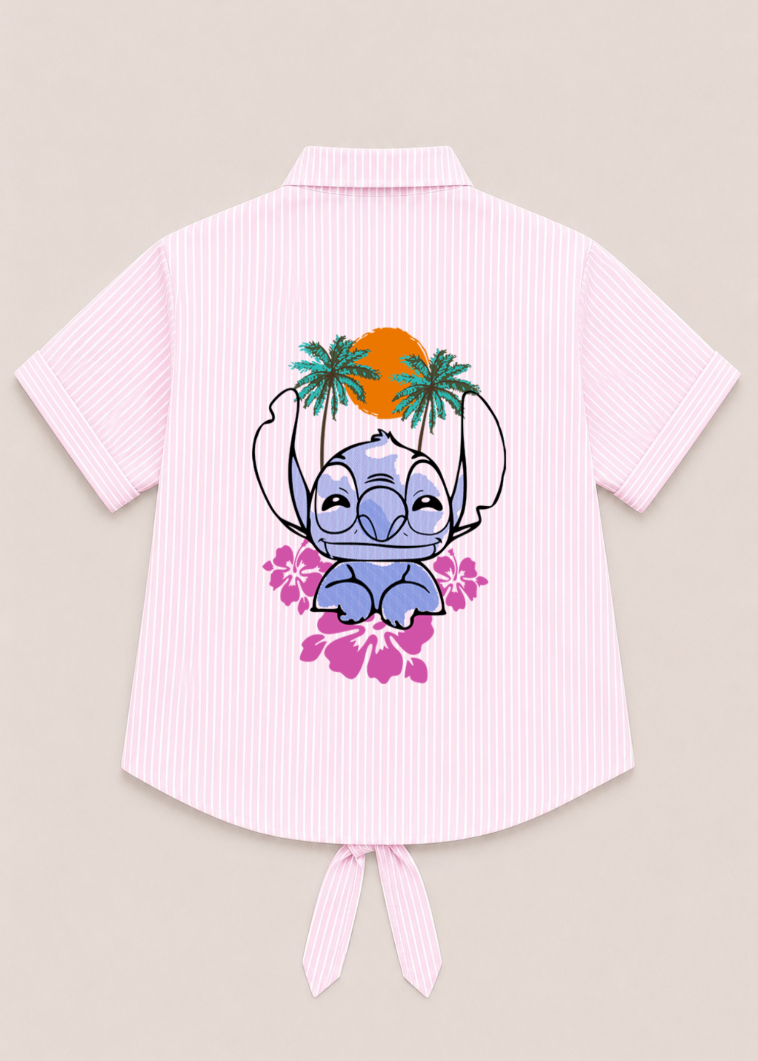 Top in White, pink