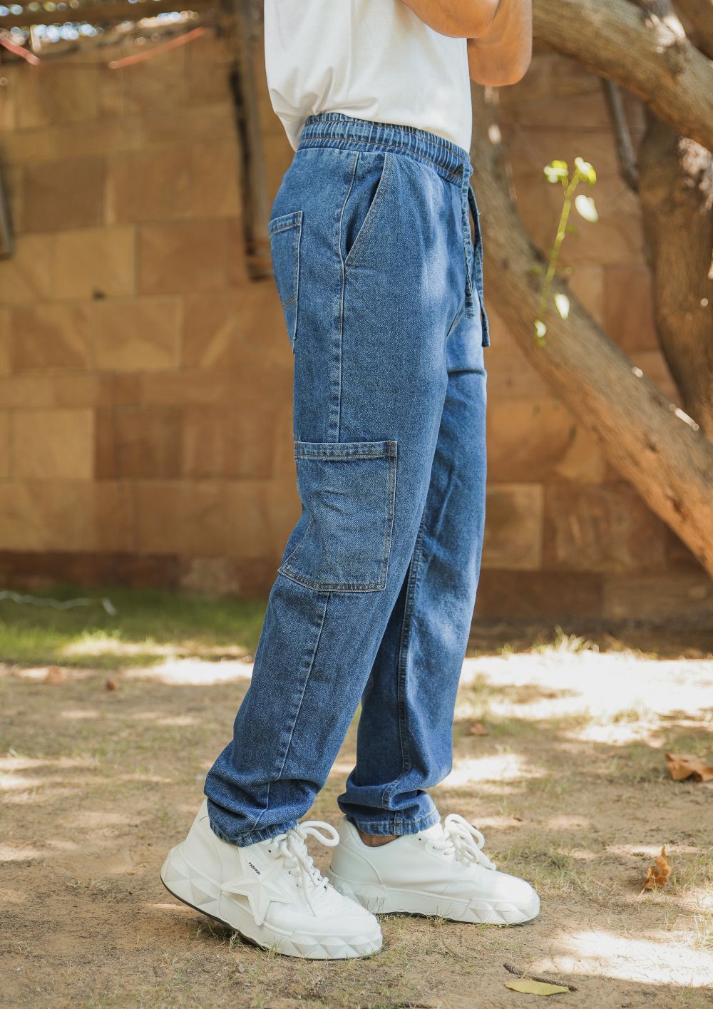 denim Trousers in Blue