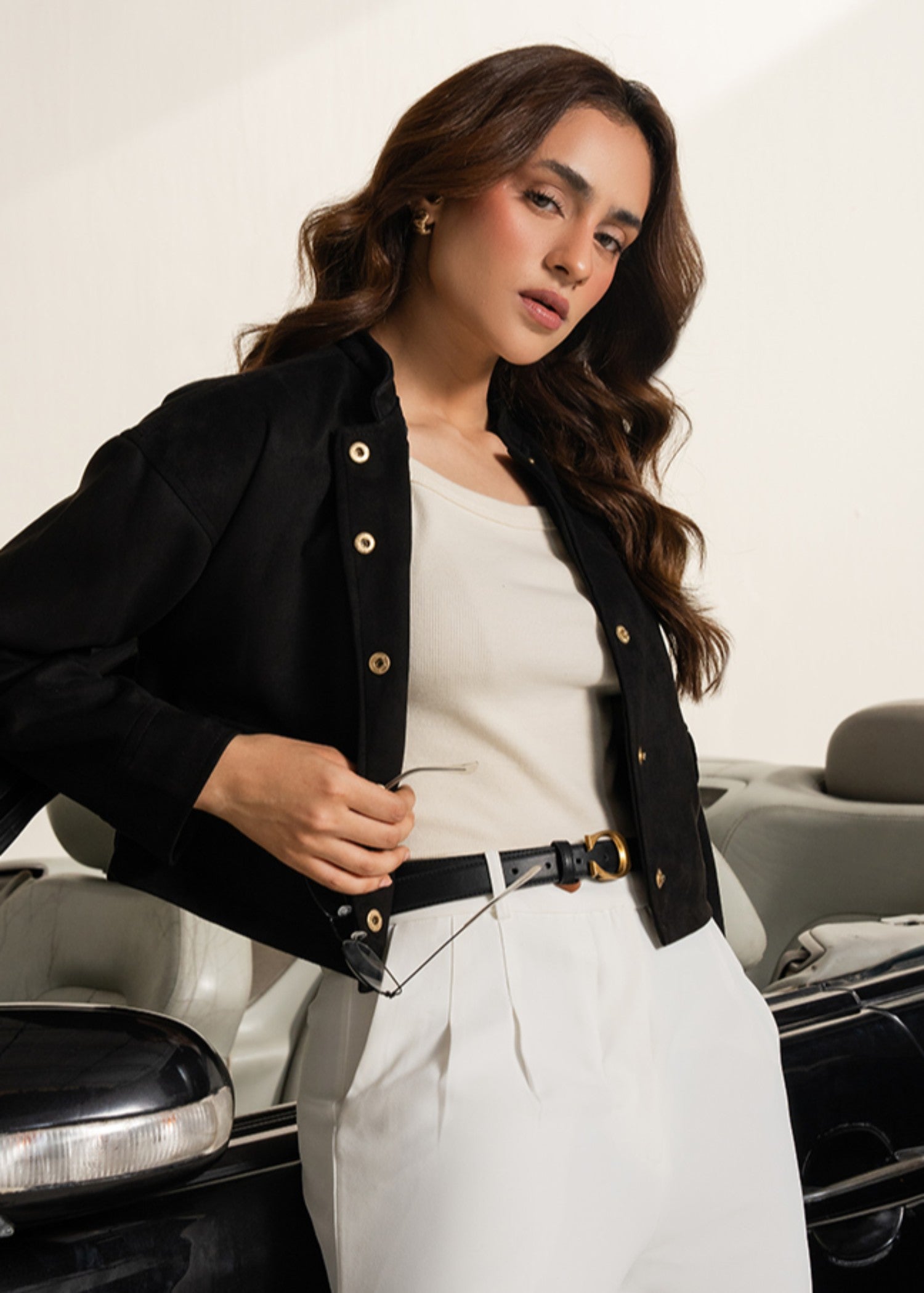 cotton Jacket in Black