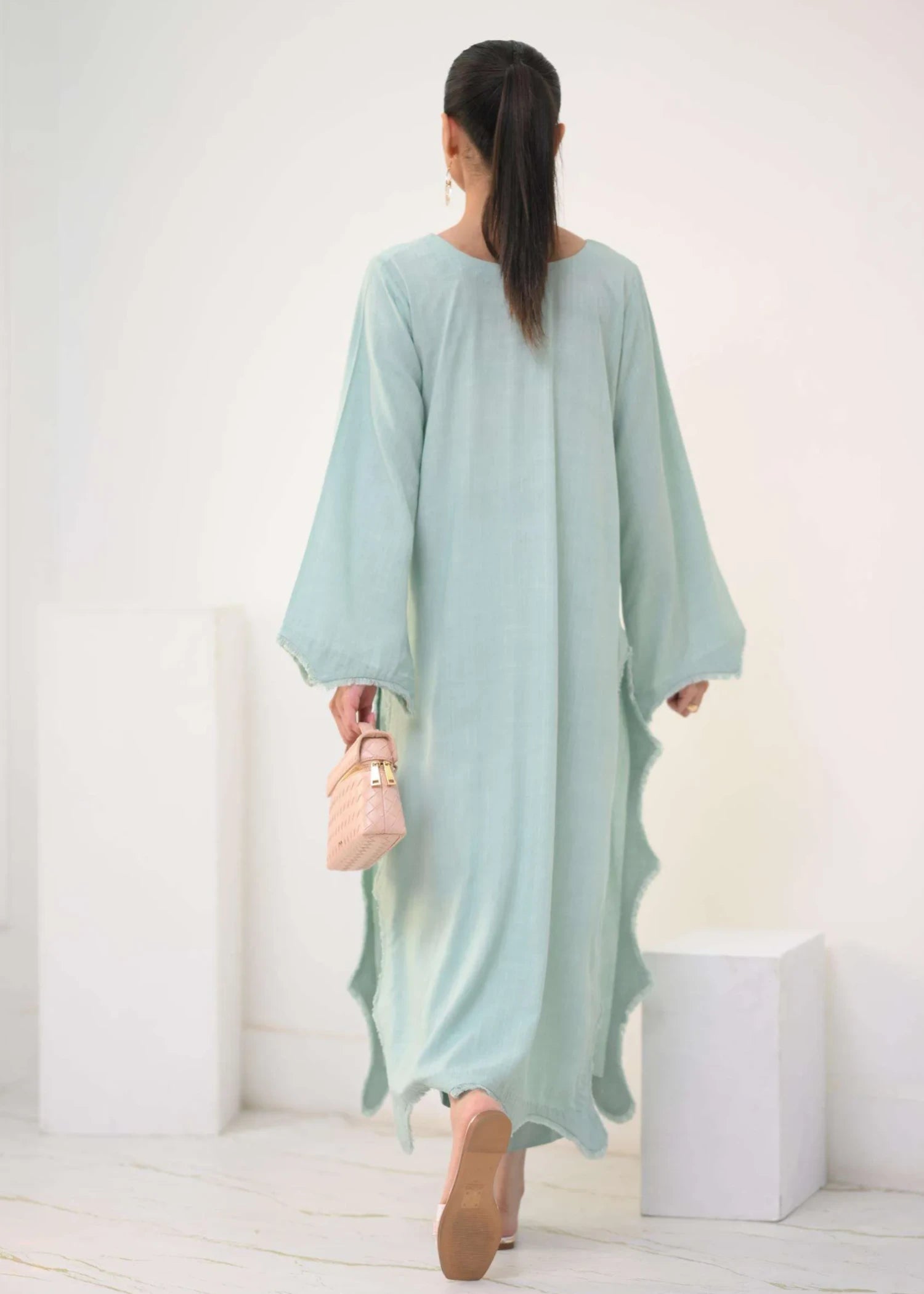 irish linen Kurta Set in Lemon