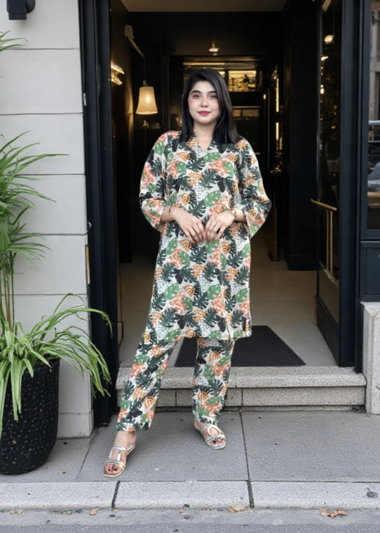 lawn Co Ord Sets in Sage green