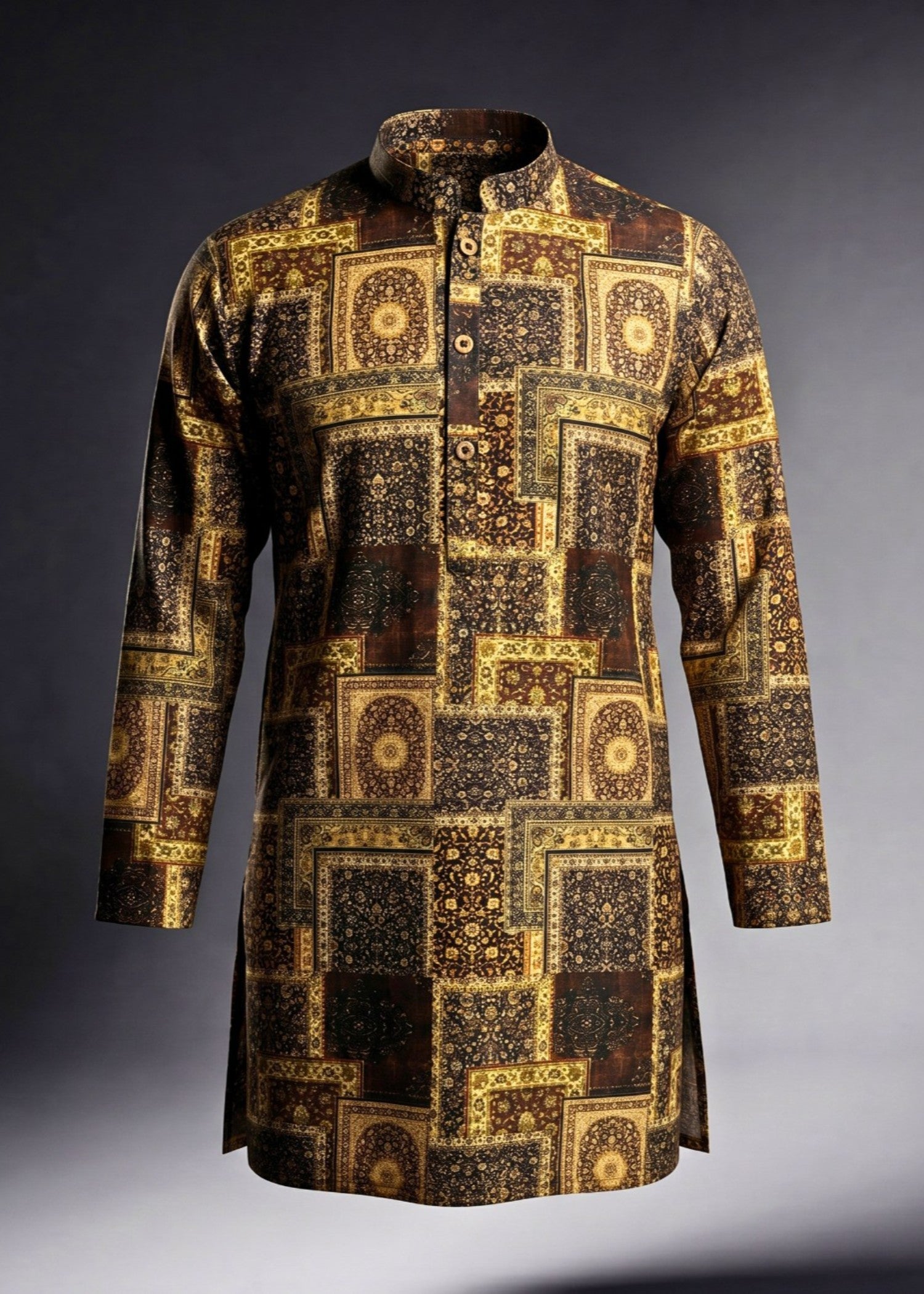 polyester Kurta in Multi