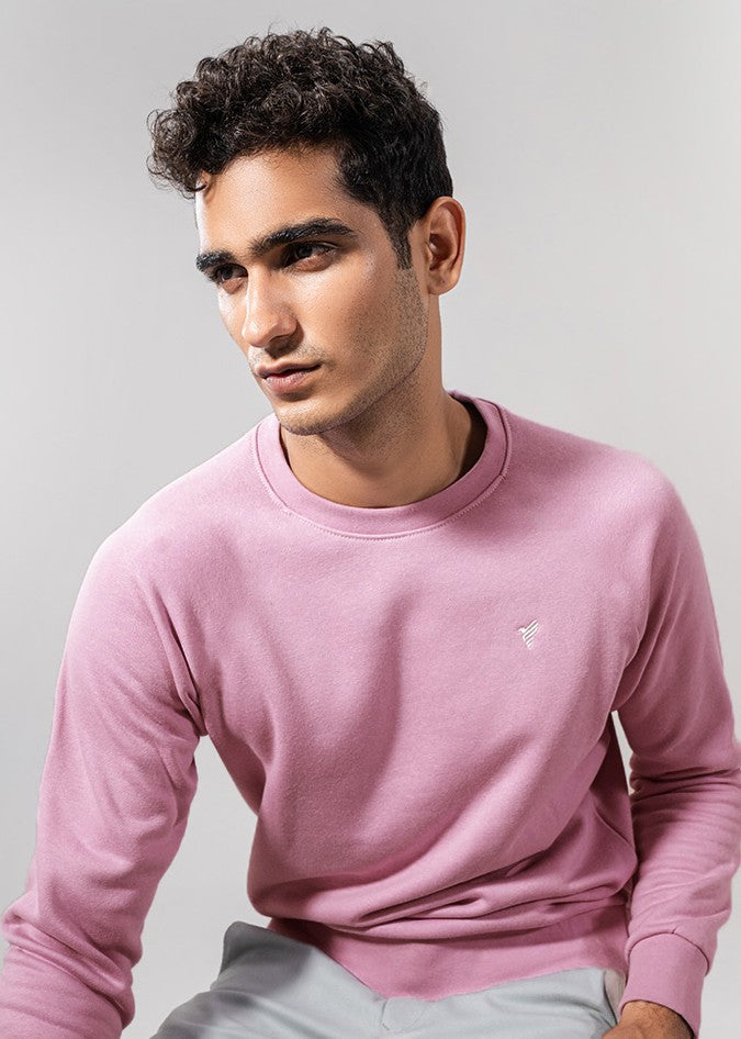 cotton Sweatshirt in Purple