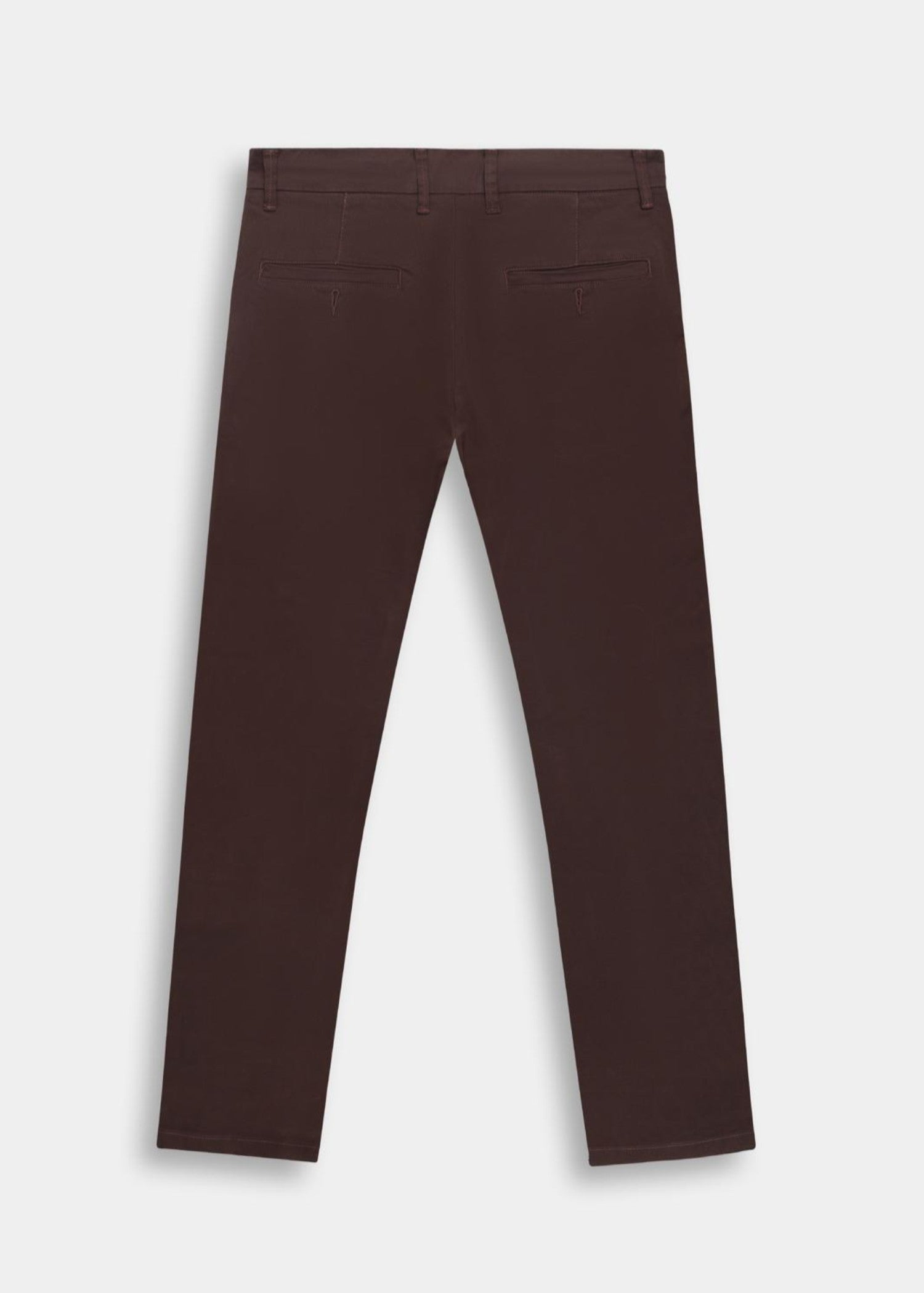 cotton satin Pants in Chocolate brown