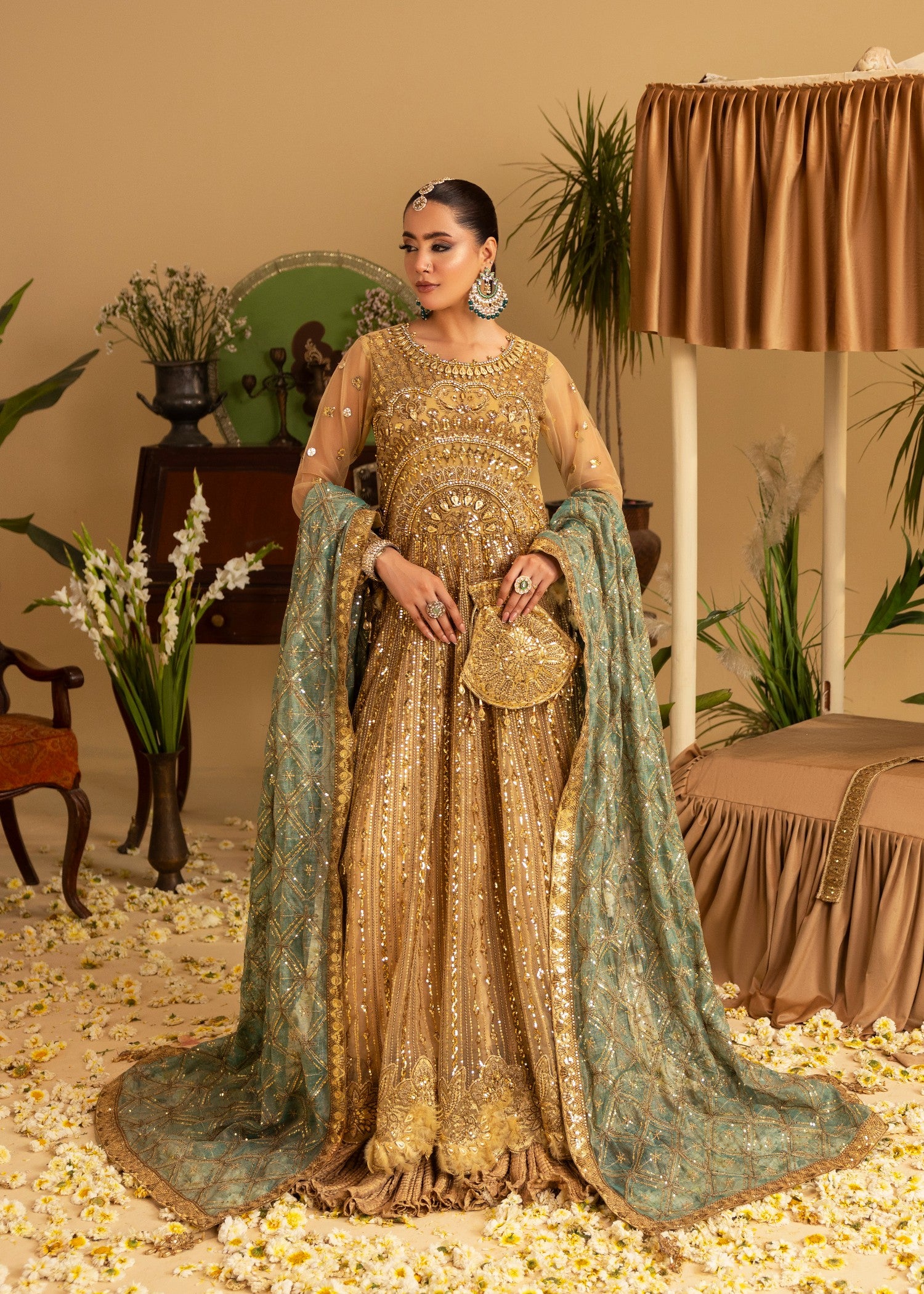 net Maxi in Gold