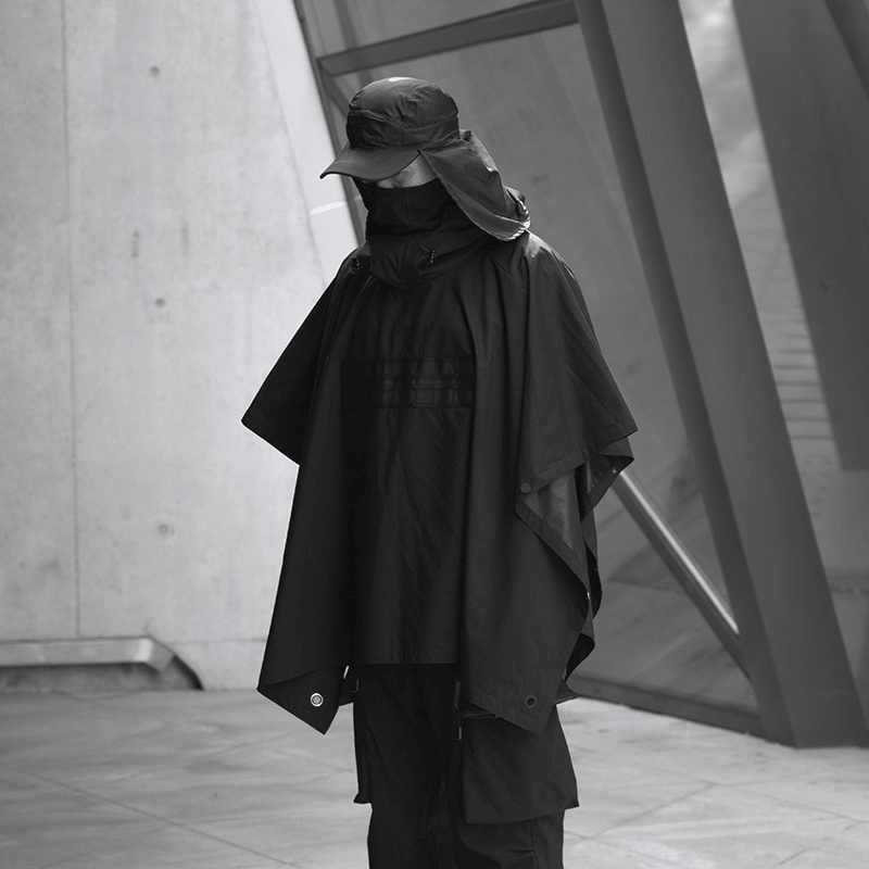 Cloak Dark Ninja Shawl Outdoor Windproof Rain and Snow Windbreaker Jacket