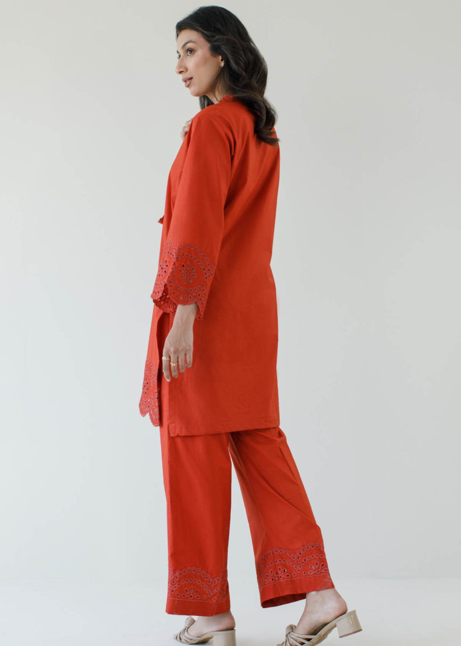 cambric Co Ord Sets in Rust red