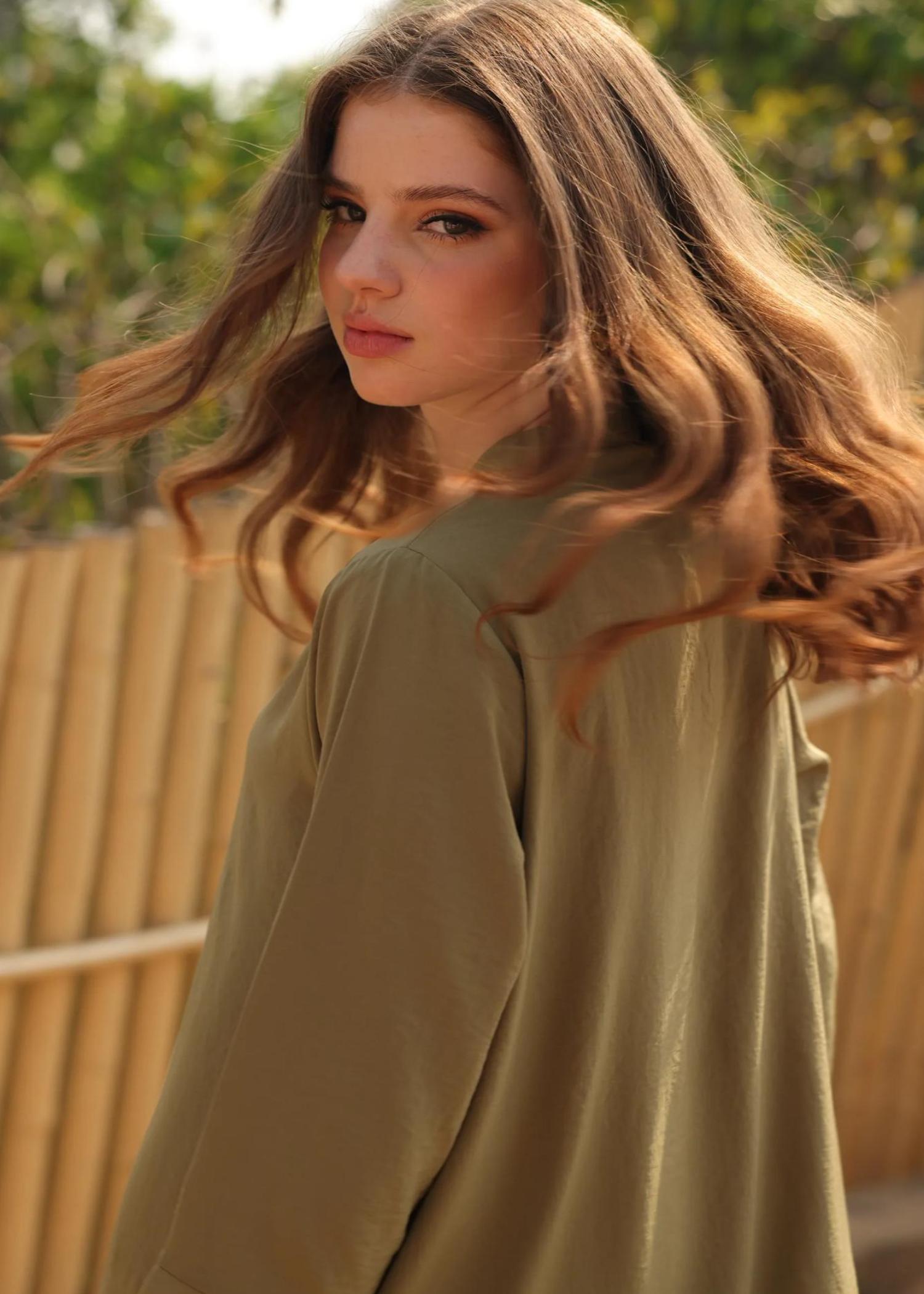 polycotton Co Ord Sets in Olive green