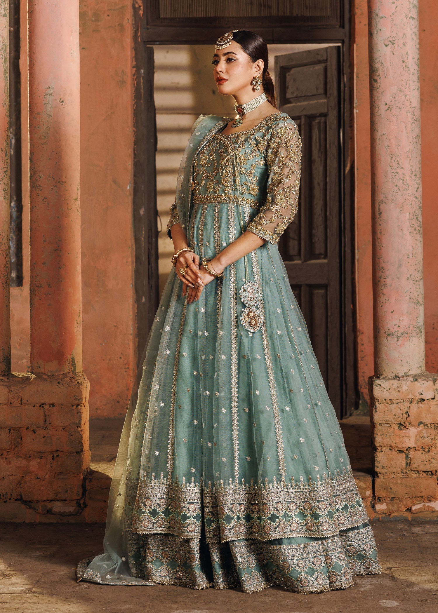 net Maxi in Pastel green