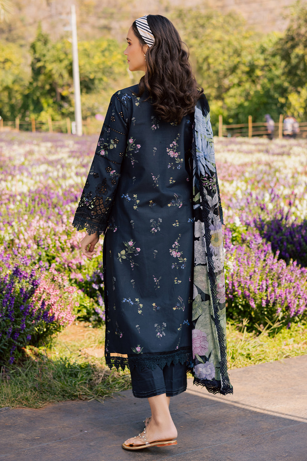 Shezlin Chikankari Eid Edit Lawn – LIYANA (AV-07)