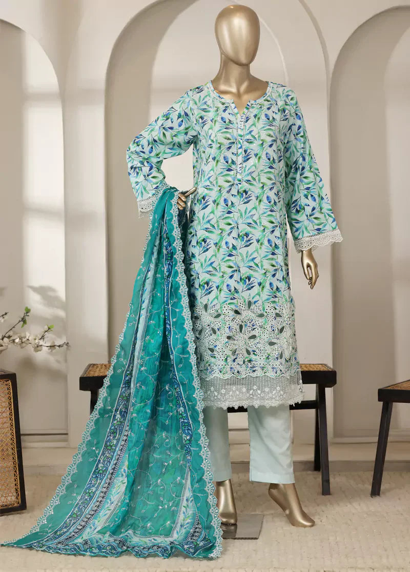 Stitched Laserkari Lawn – 5