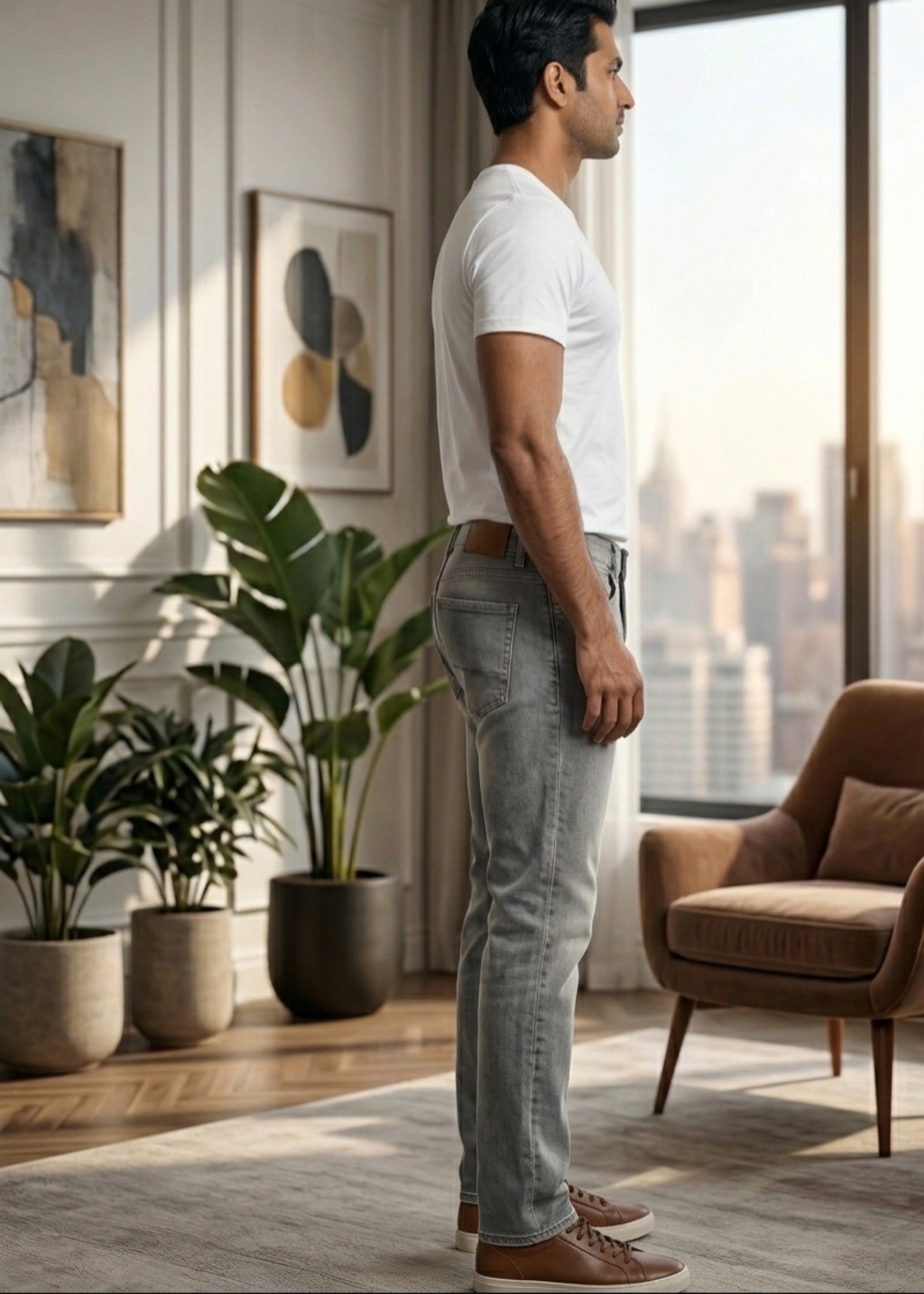 denim Jeans in Slate grey