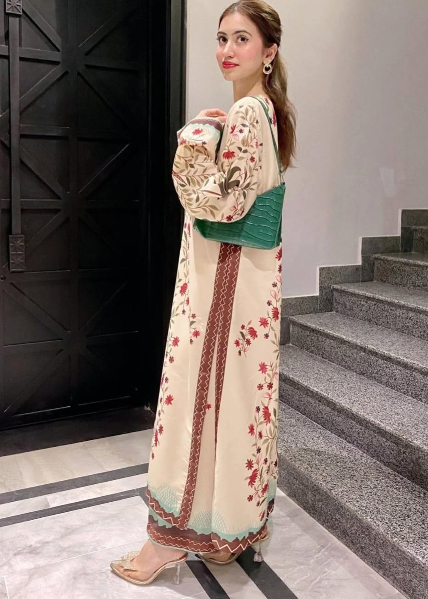 poly lawn Co Ord Sets in Ivory
