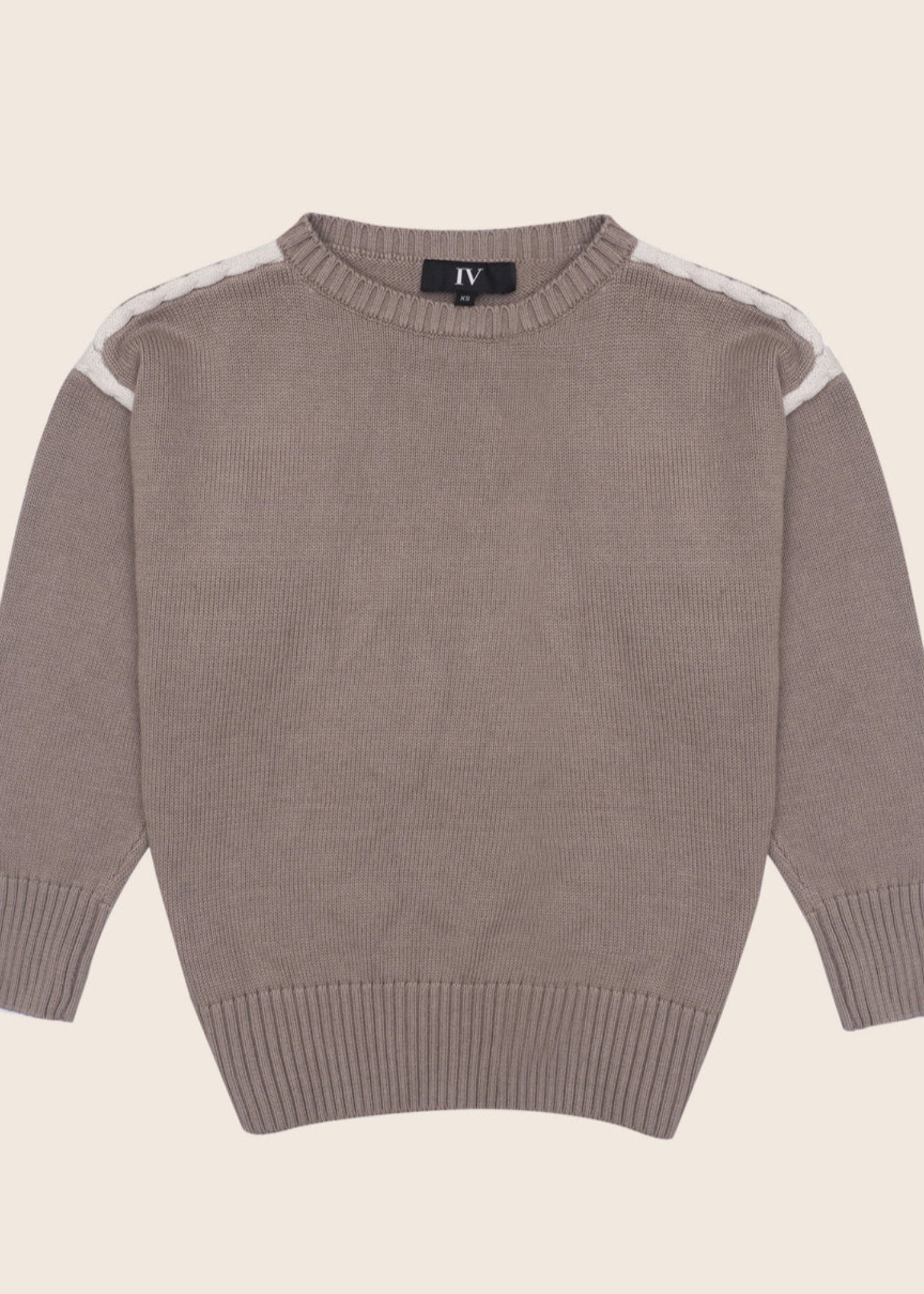 polycotton Sweater in Brown