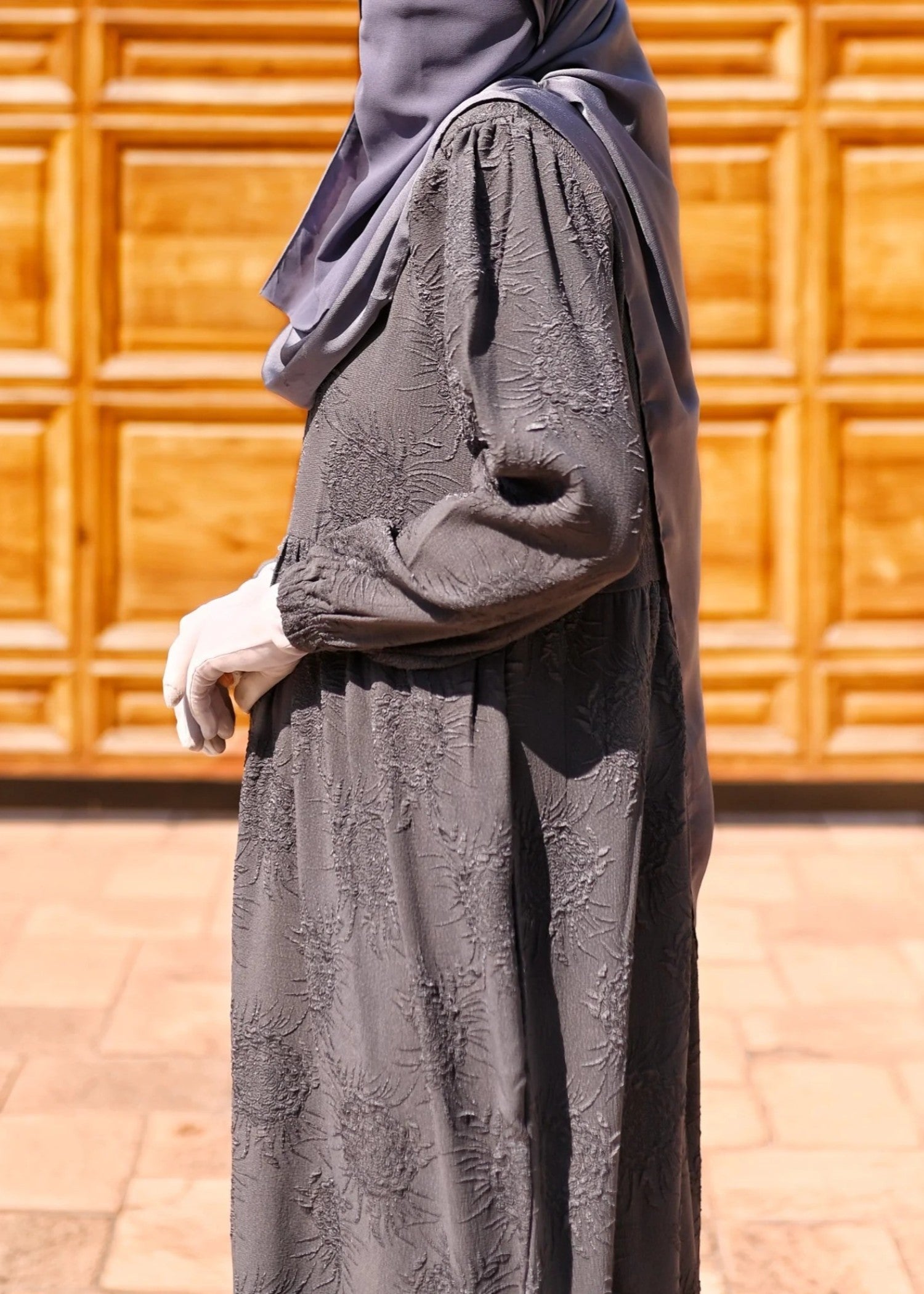 crepe Maxi in Grey