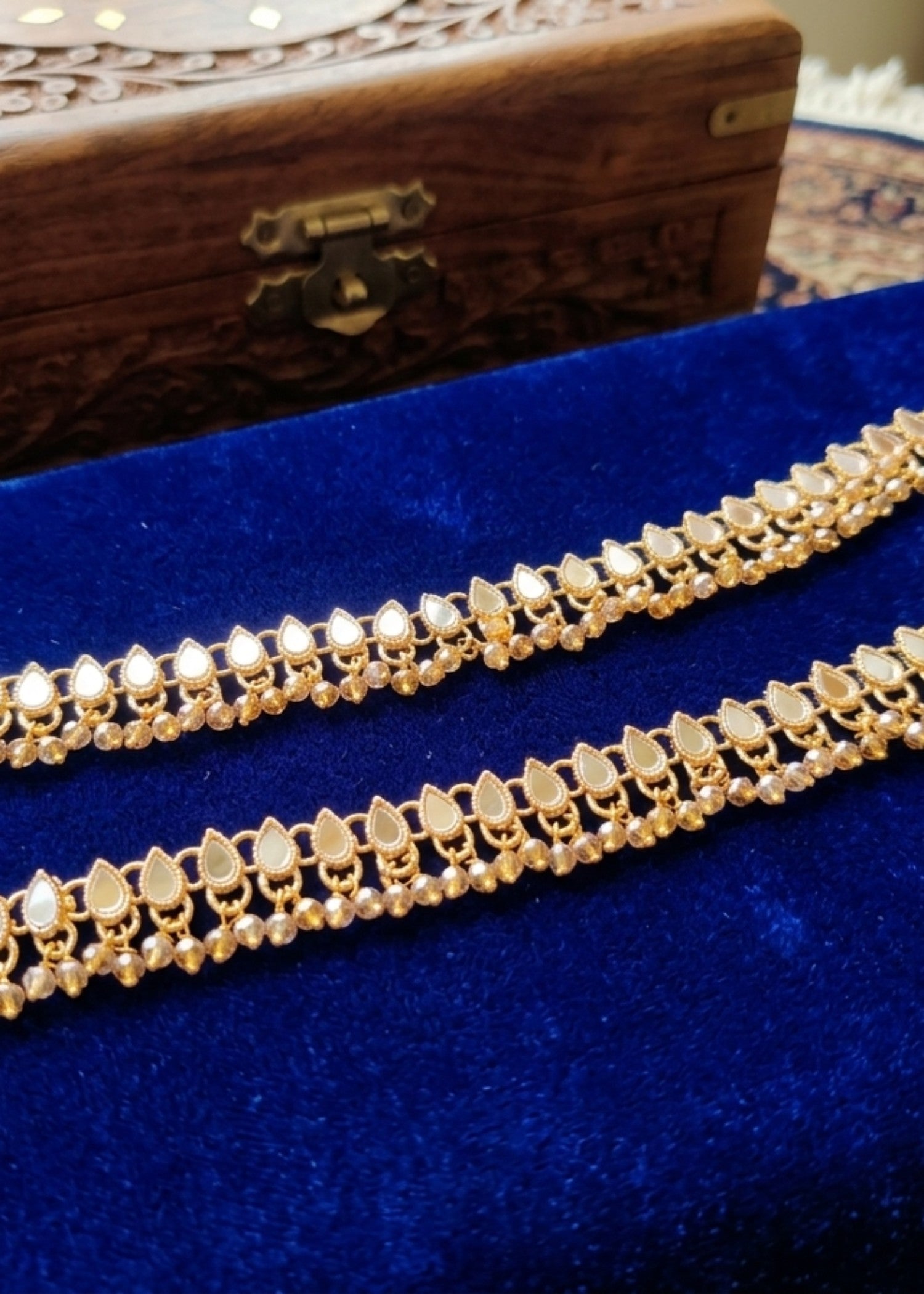 Anklet in Gold Color by - Trendy Women Anklet AQG9815