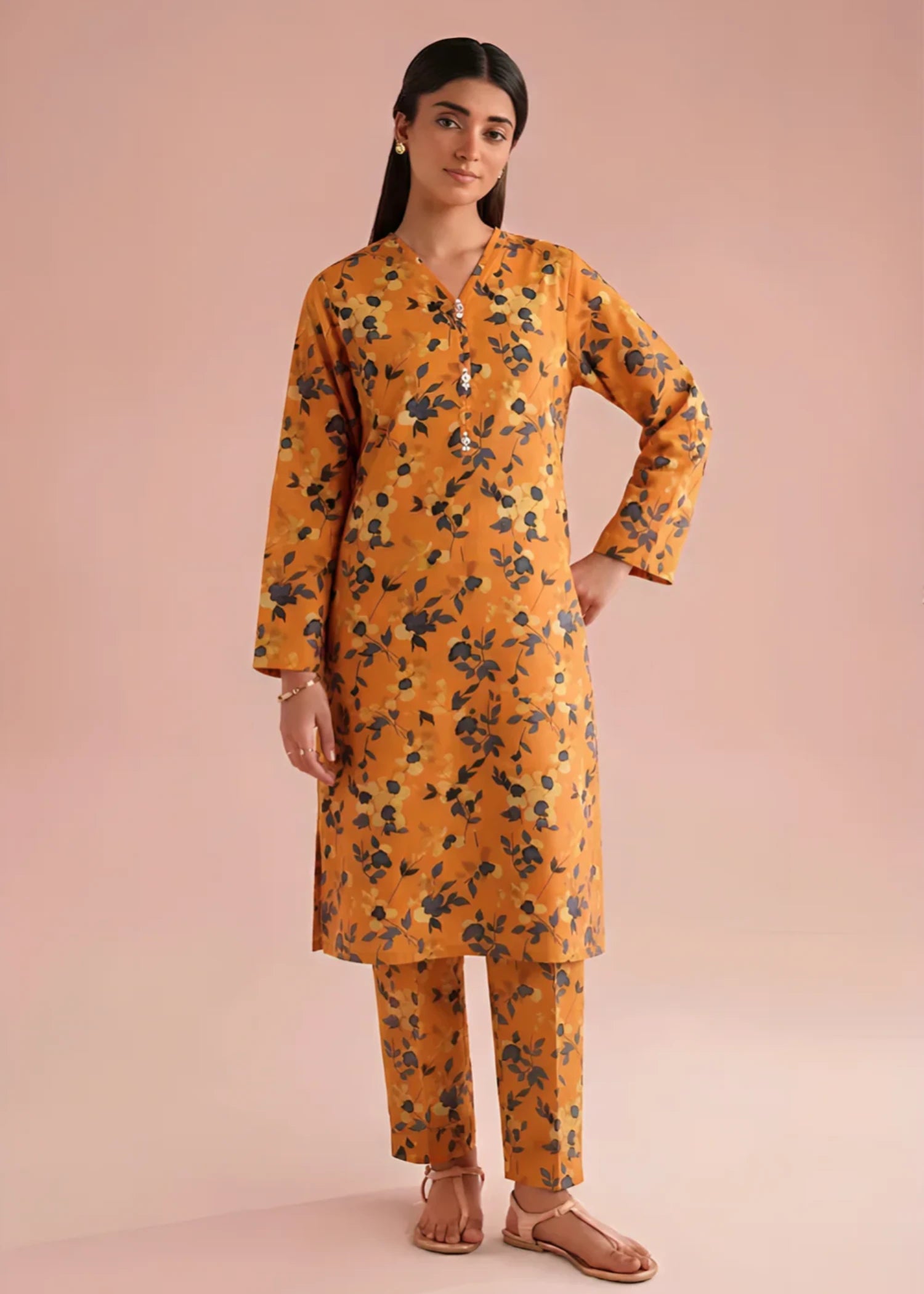 cambric Co Ord Sets in Orange