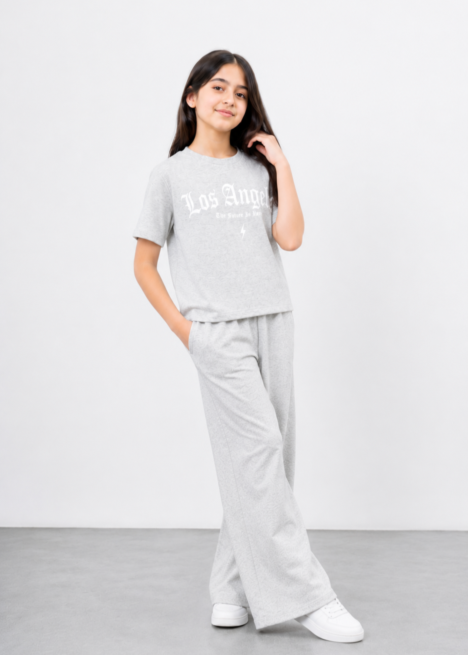 Co Ord Sets in Pastel grey
