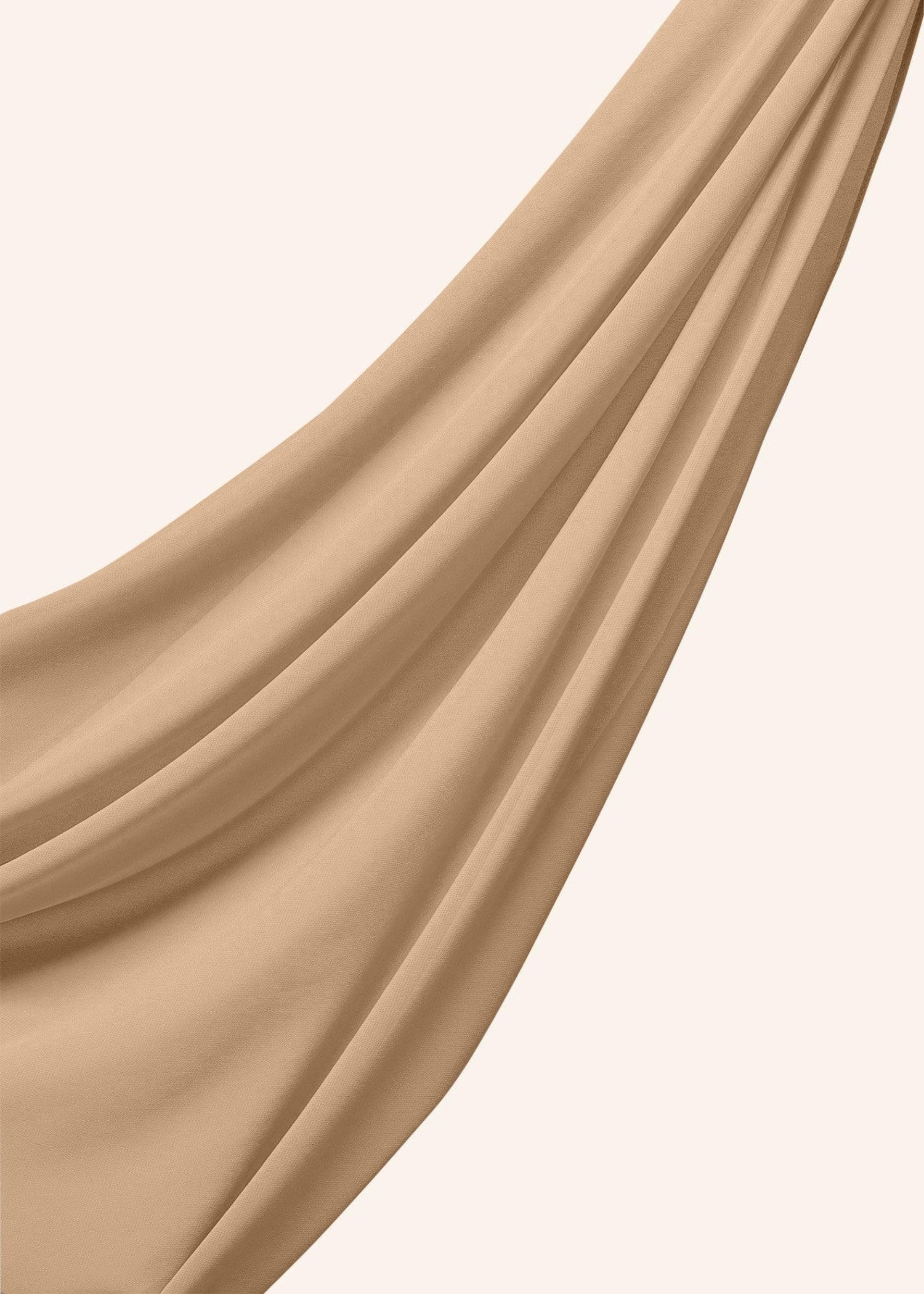 chiffon Hijab in Sand brown
