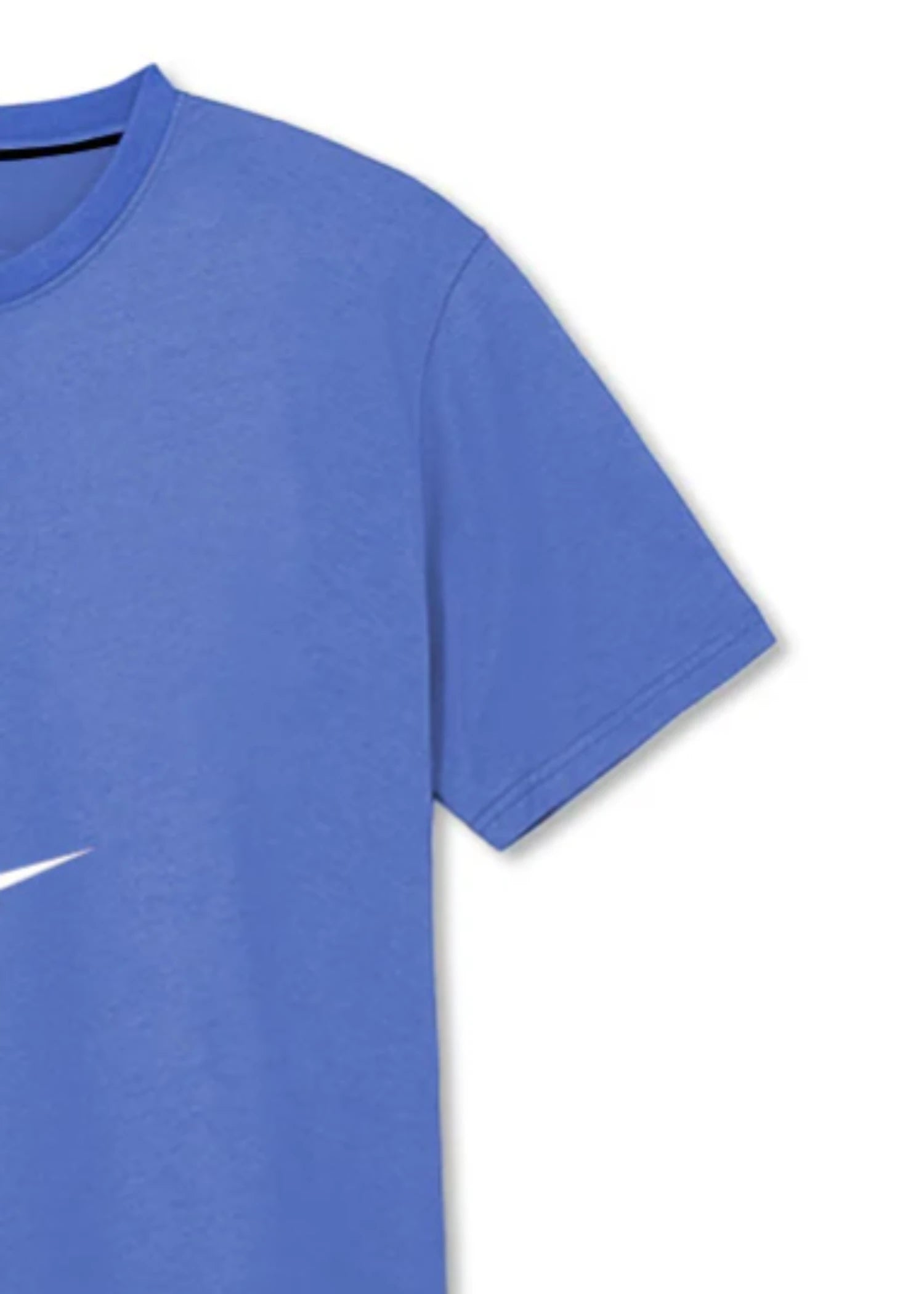 cotton jersey T Shirt in Sapphire blue