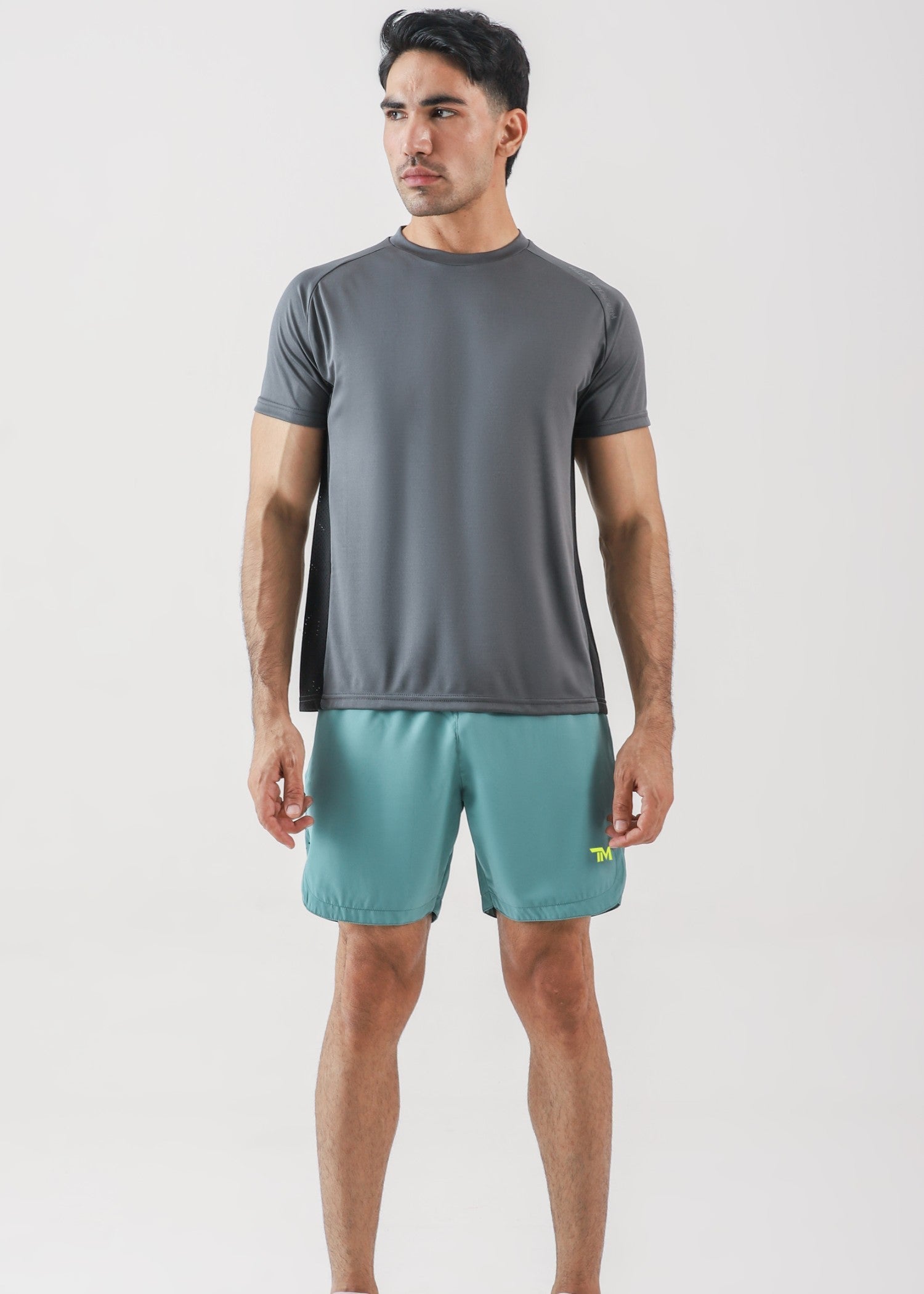polyester T Shirt in Slate grey