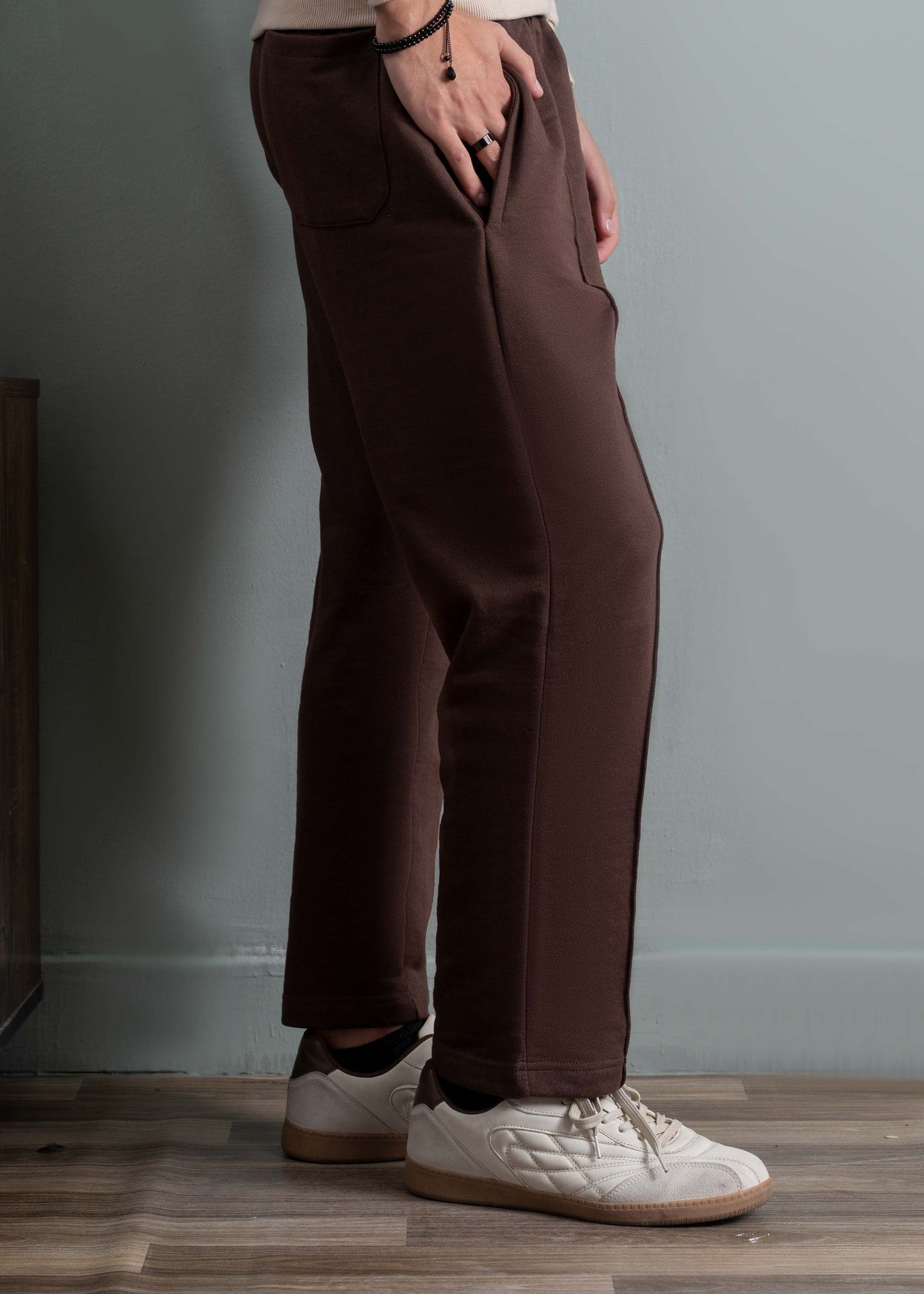 terry Trousers in Dark brown