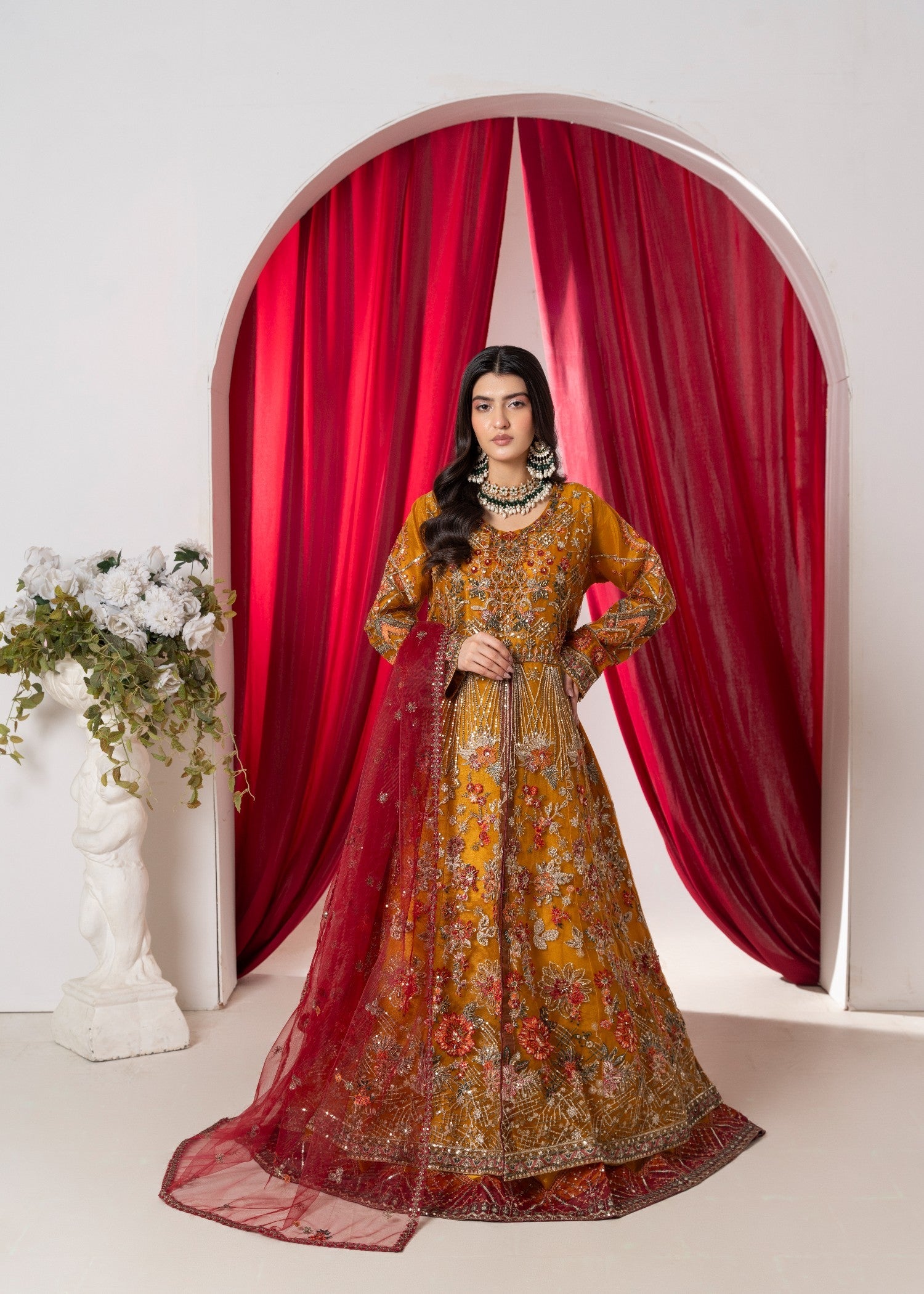 net Maxi in Mustard