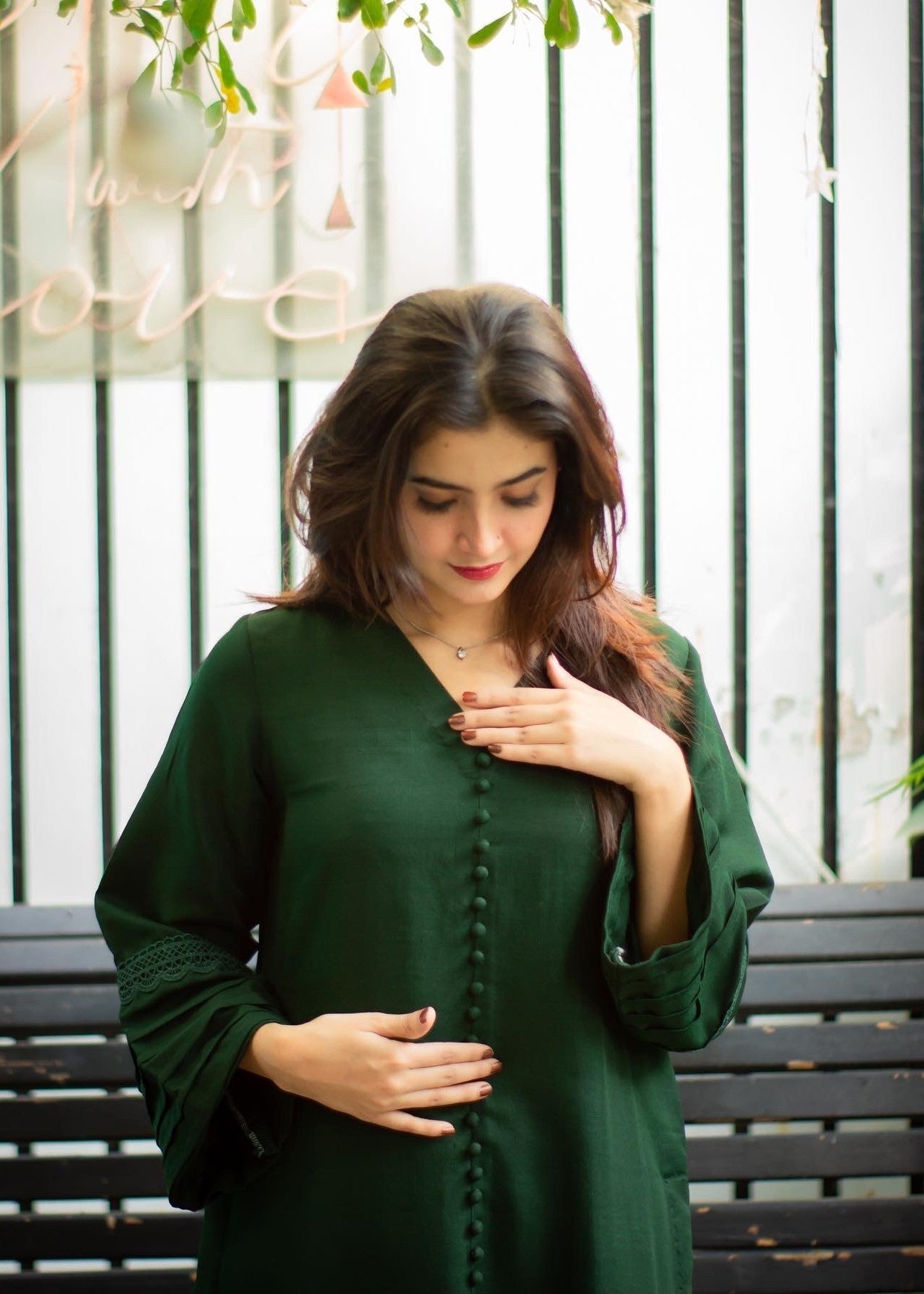 raw silk Co Ord Sets in Bottle green