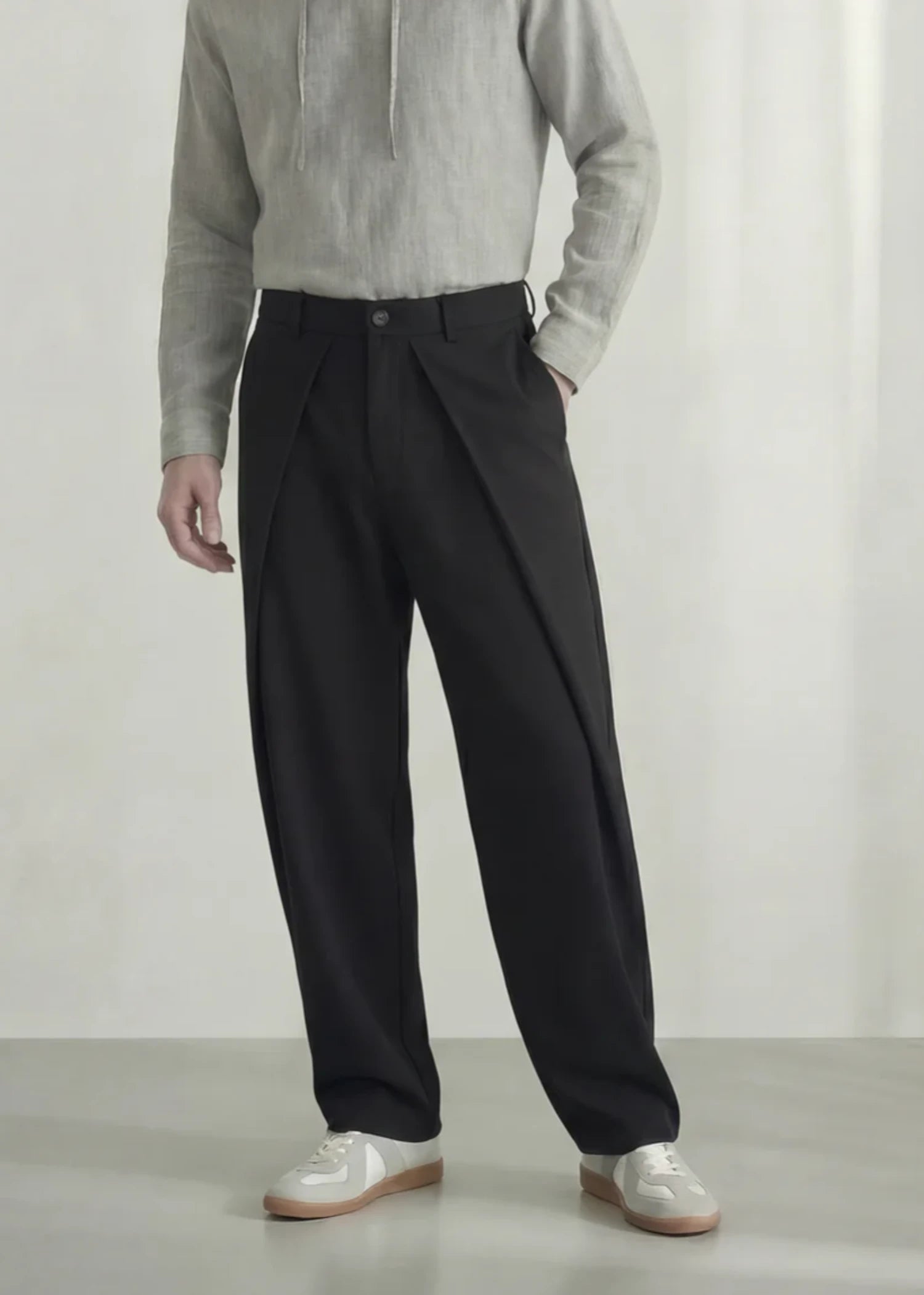 polyester Pants in Black