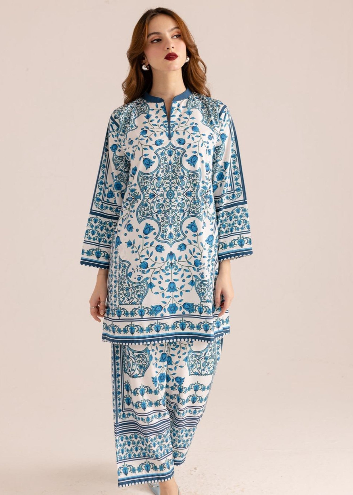 silk grip Co Ord Sets in Blue