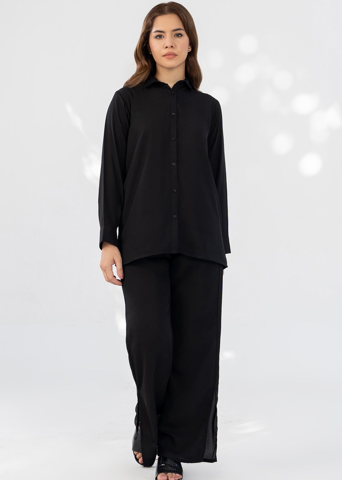 georgette Co Ord Sets in Black
