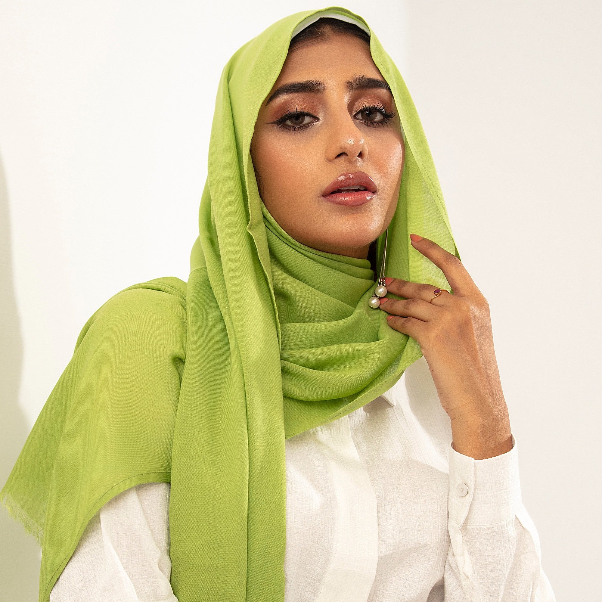 Scarf in Key lime Color by - Trendy Women Scarf PKB4035