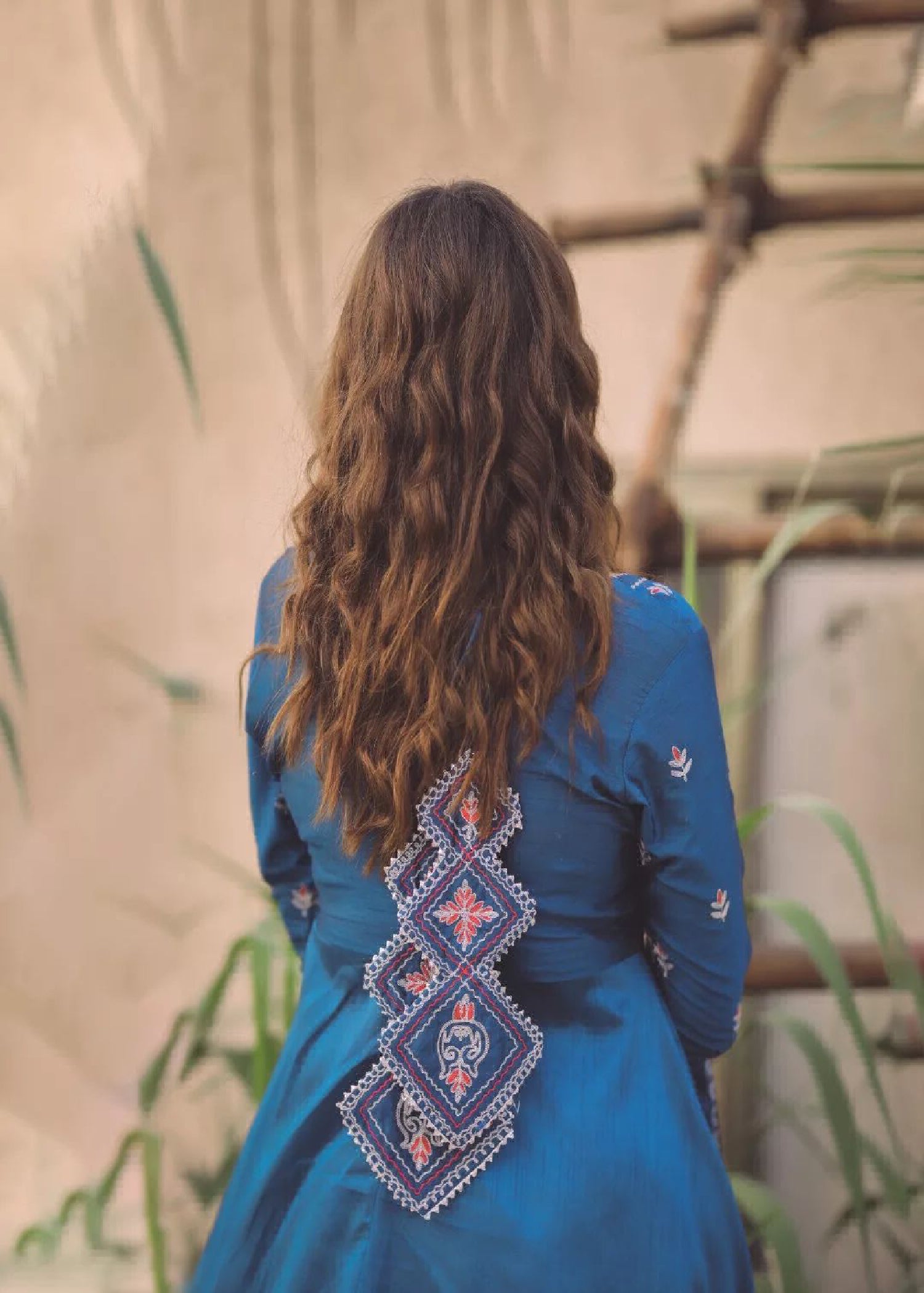 raw silk Lehenga in Blue