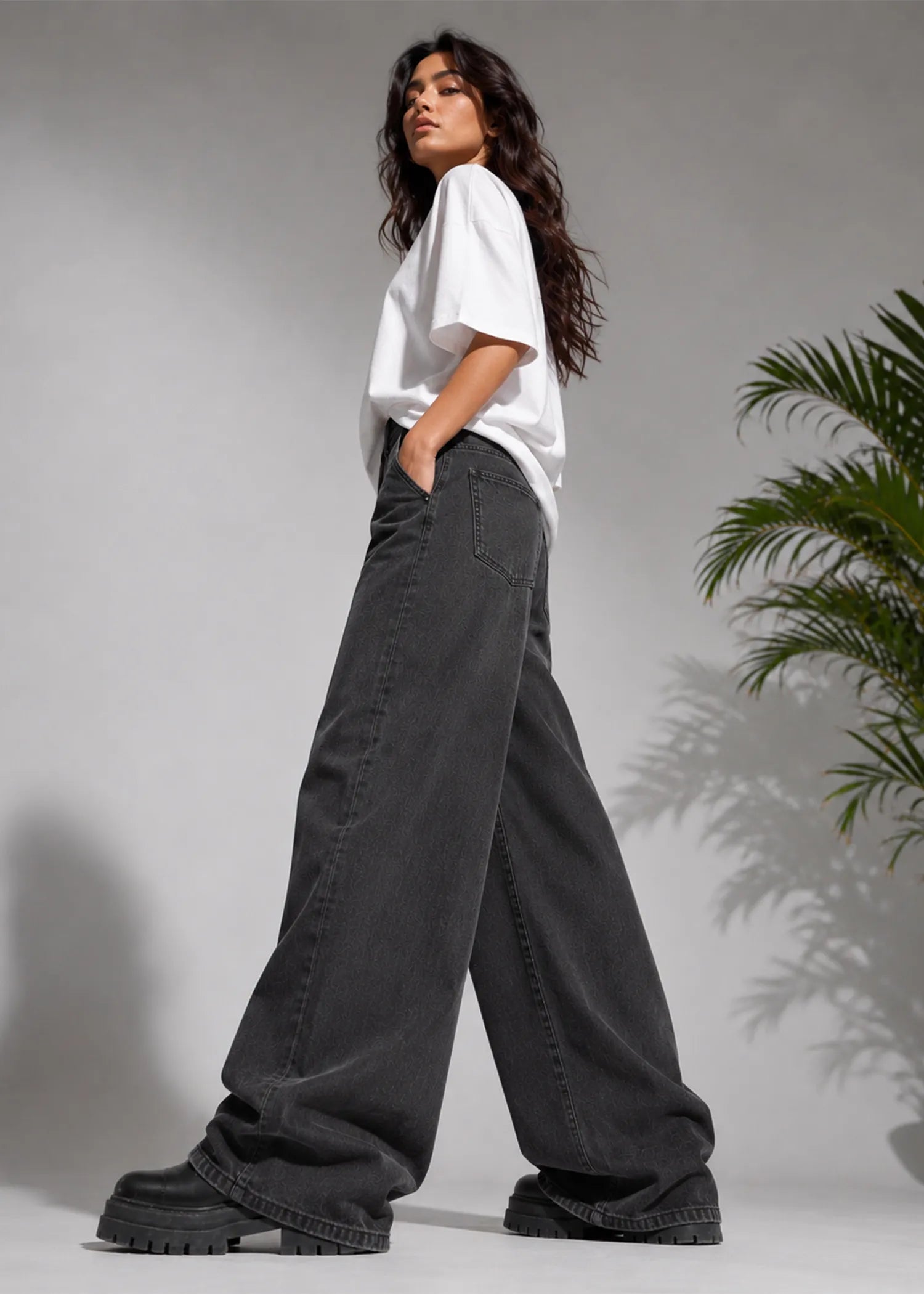 denim Jeans in Ash black