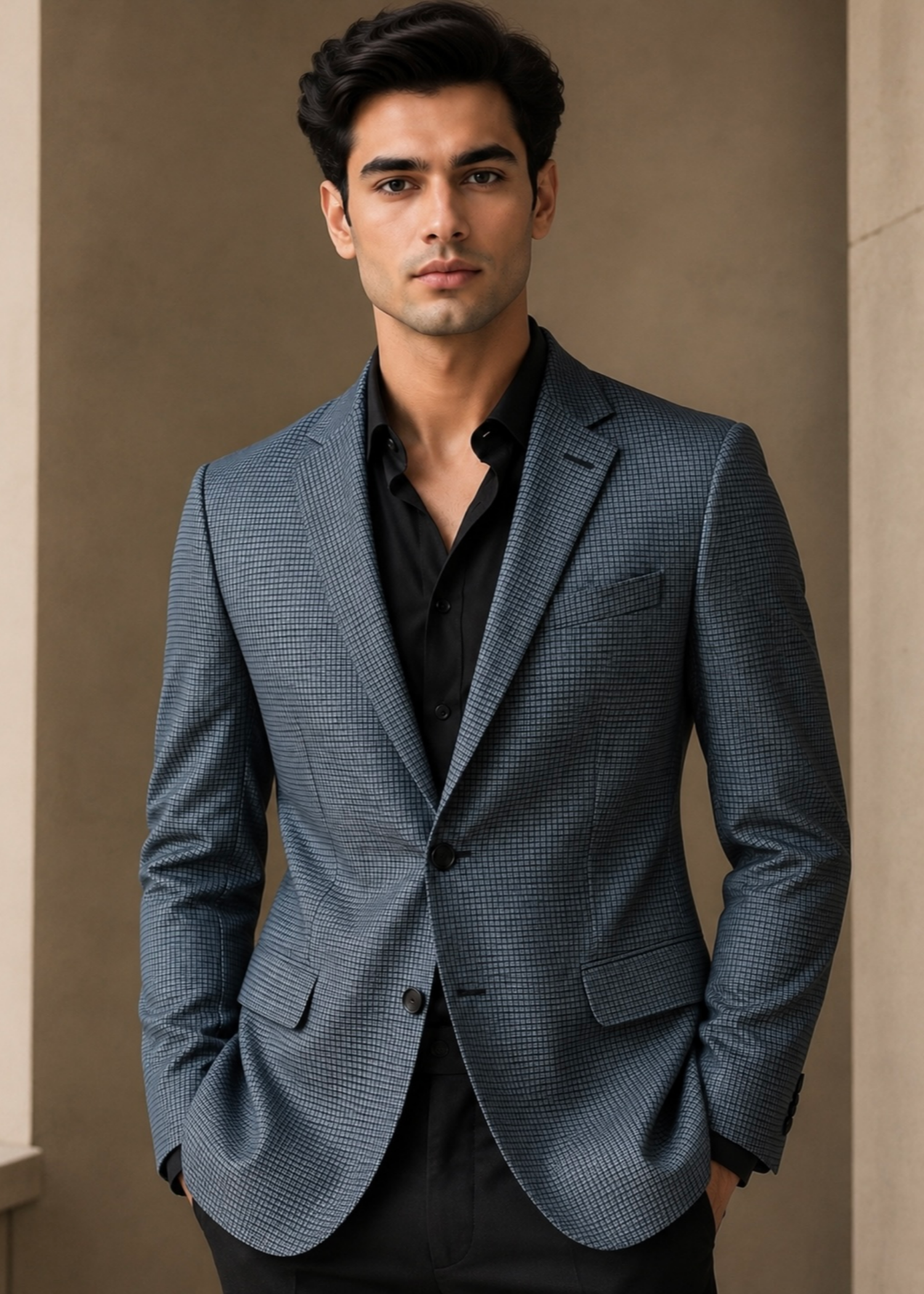 tropical Blazer in Sky blue