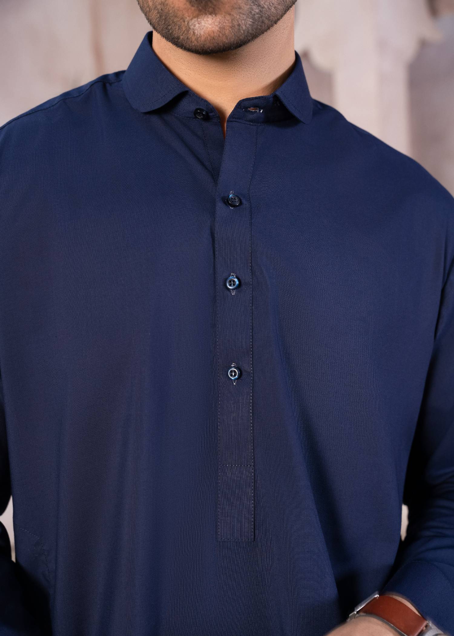 poly viscose Shalwar Kameez in Royal blue