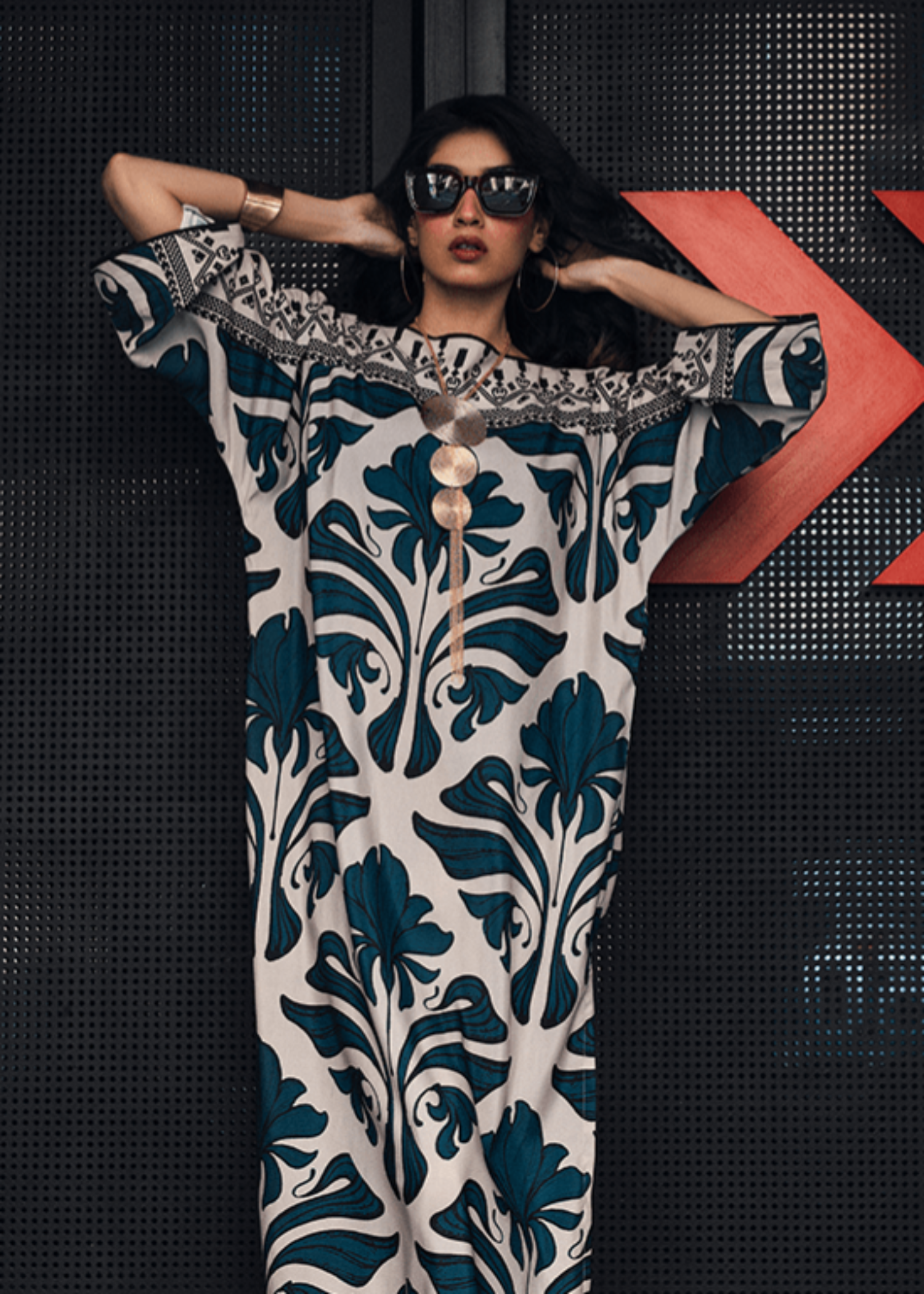 polycotton Kurta Set in Multi