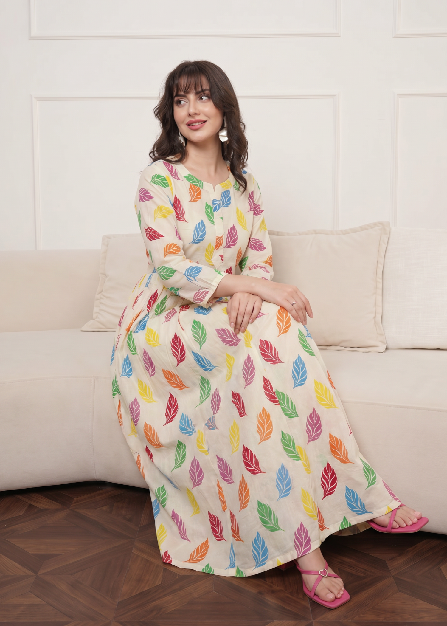 lawn Maxi in Off-white