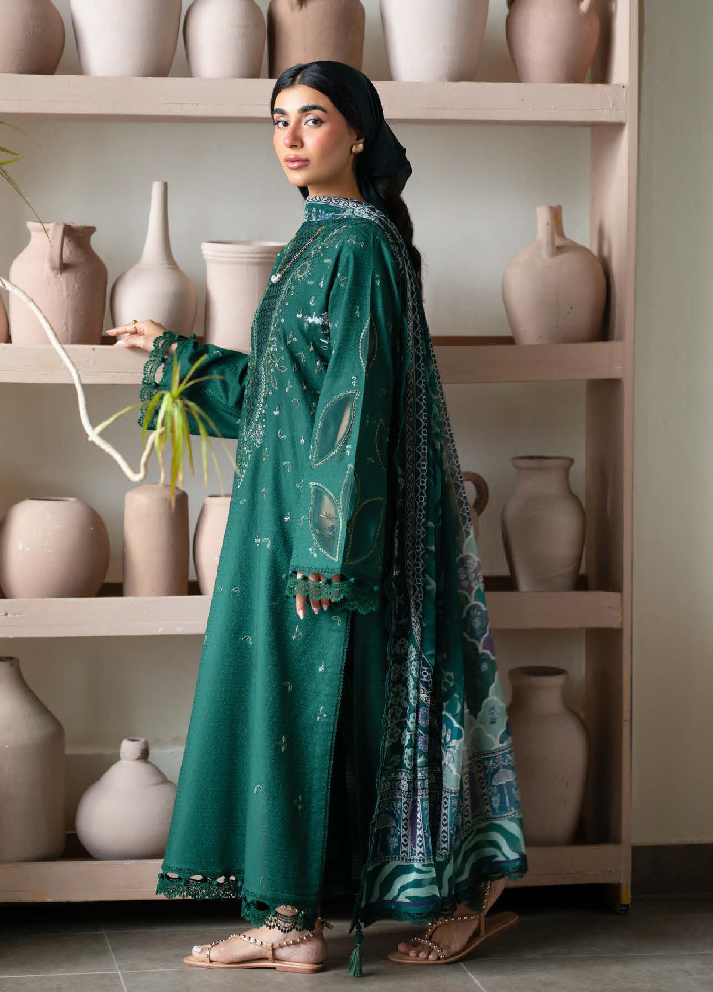 Raha Festive Jacquard Lawn – NE-234