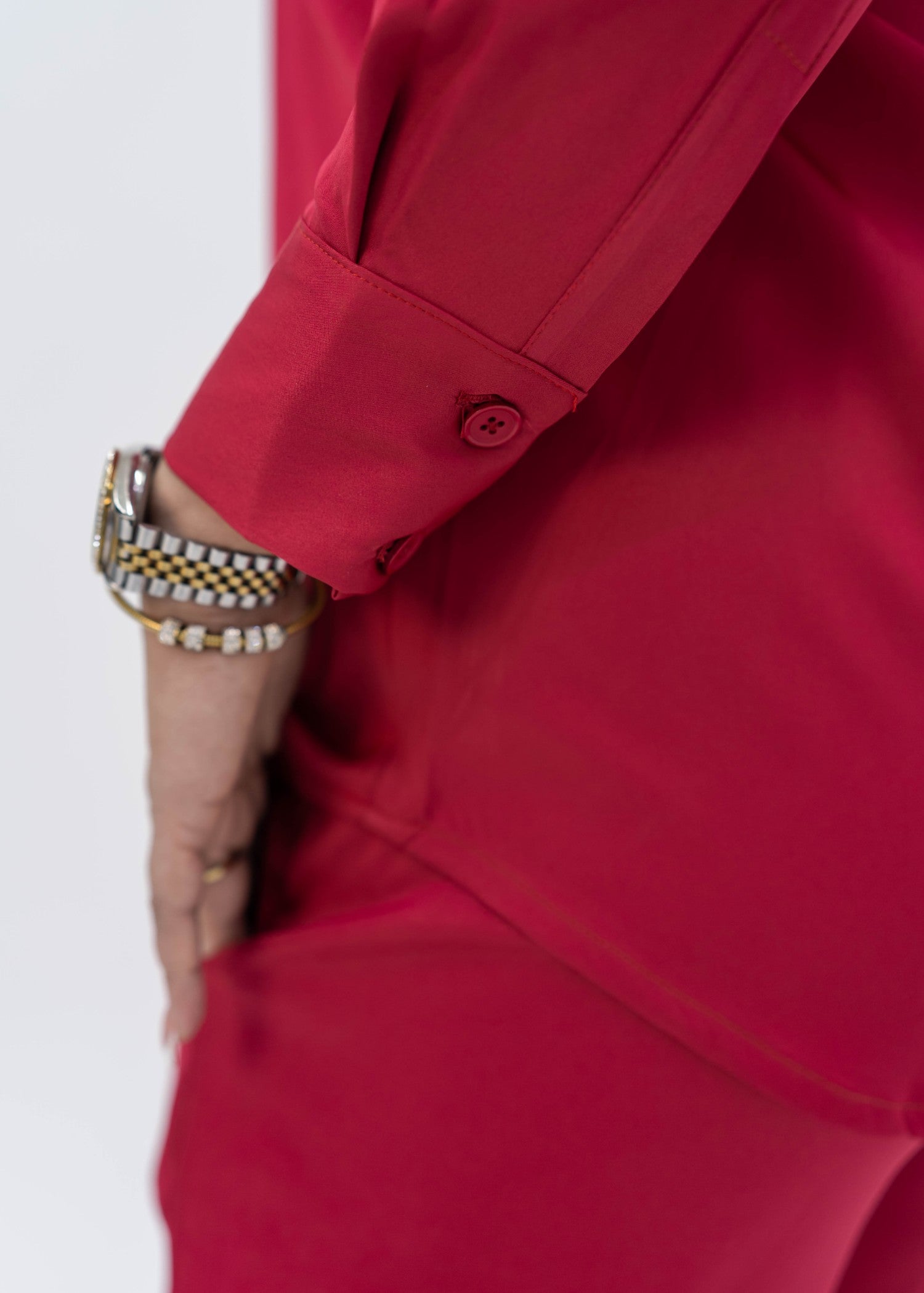 leatherette Co Ord Sets in Hot pink