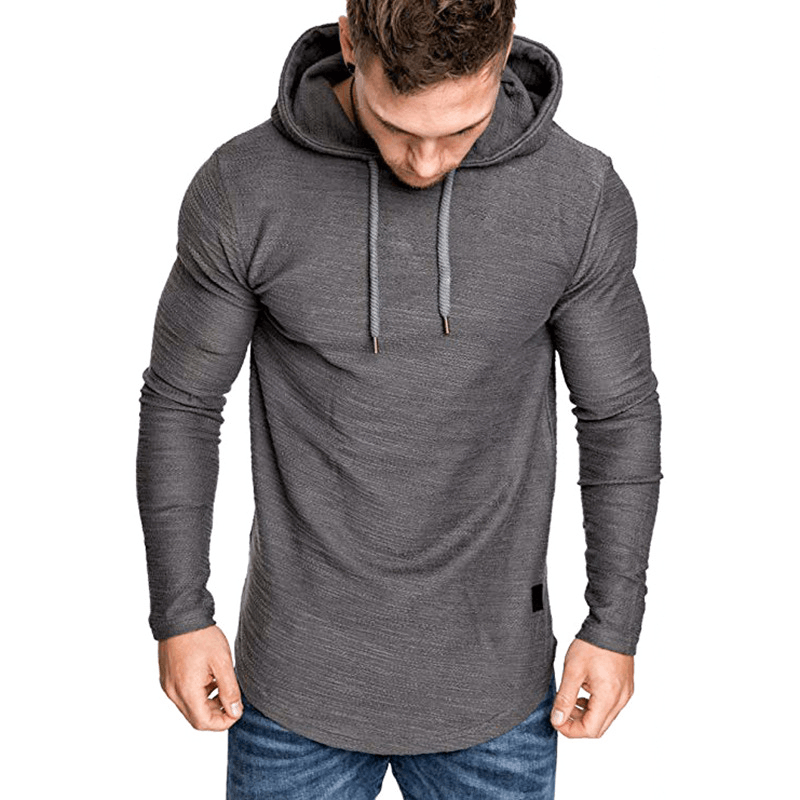 Men'S Hooded Sweater Long-Sleeved T-Shirt Men