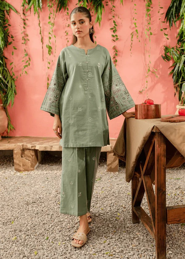 dhanak Co Ord Sets in Pastel green