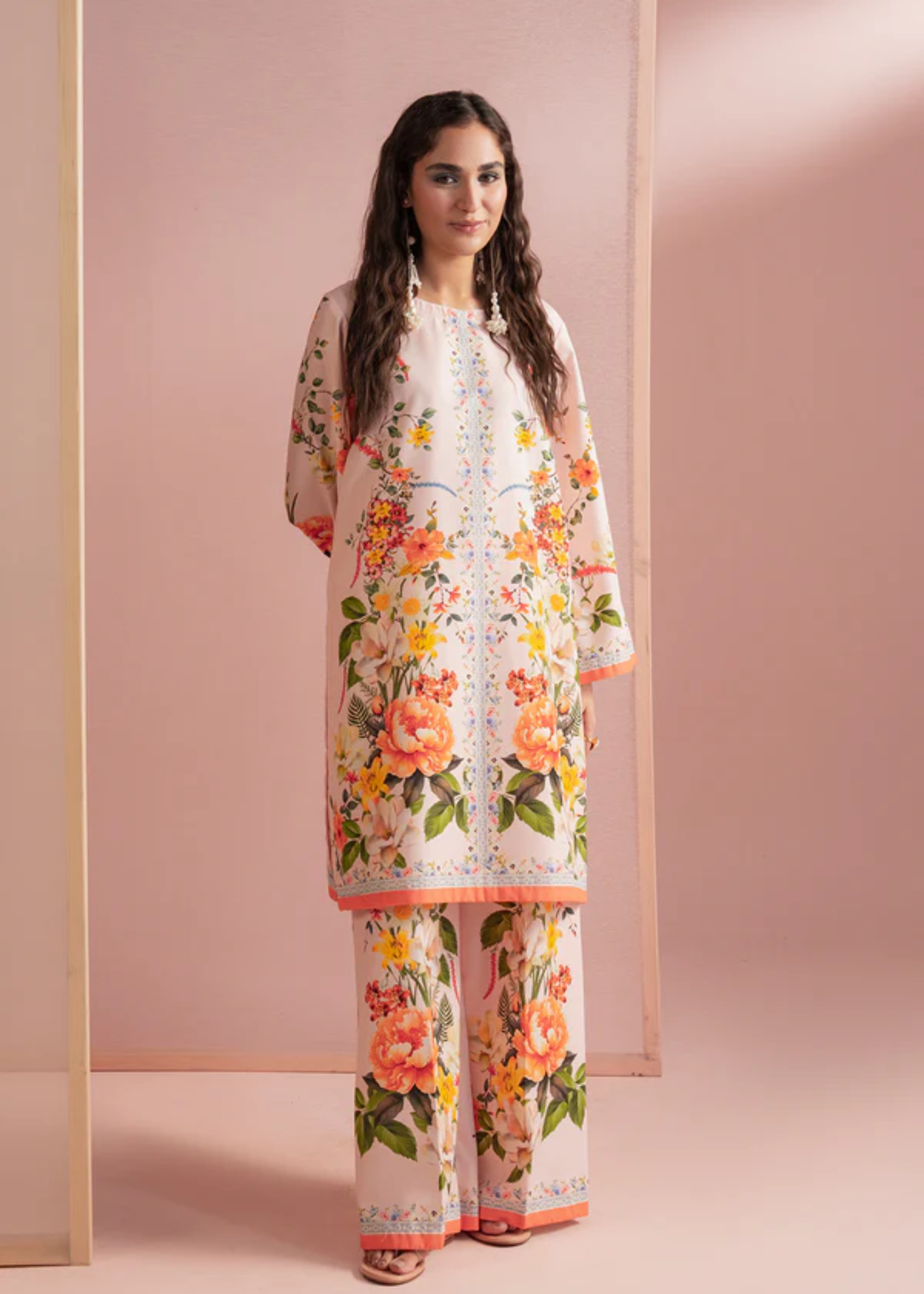 twill khaddar Co Ord Sets in Multi